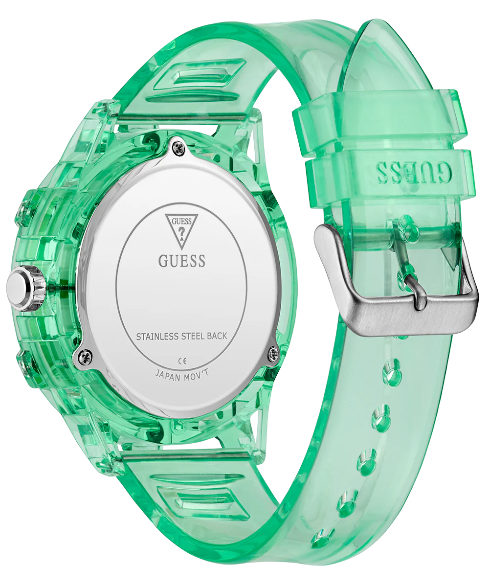 GUESS Eco-Friendly Mens Green Multi-function Watch - Image 7