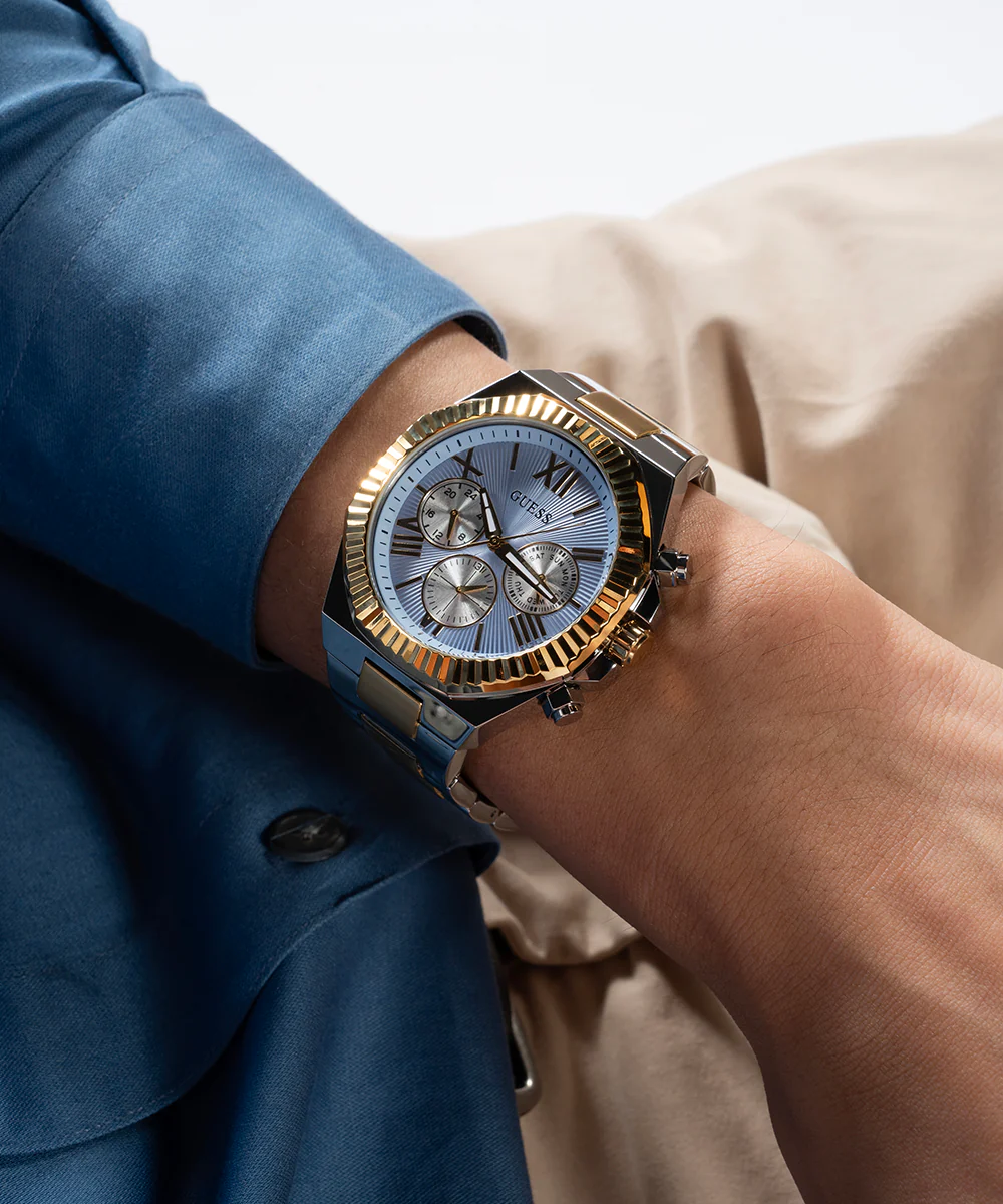 GUESS Equity Mens 2-Tone Multi-function Watch - Image 4