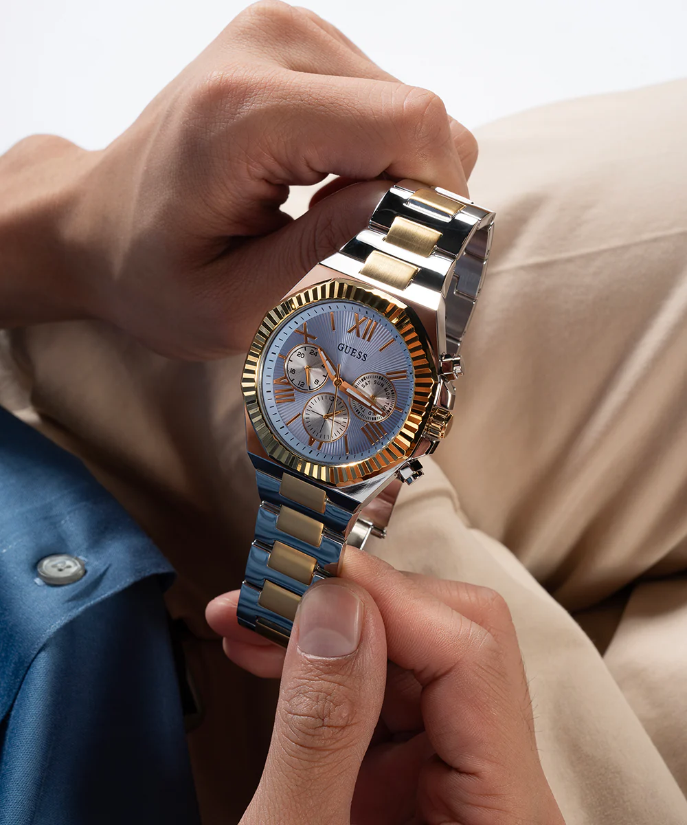 GUESS Equity Mens 2-Tone Multi-function Watch - Image 6
