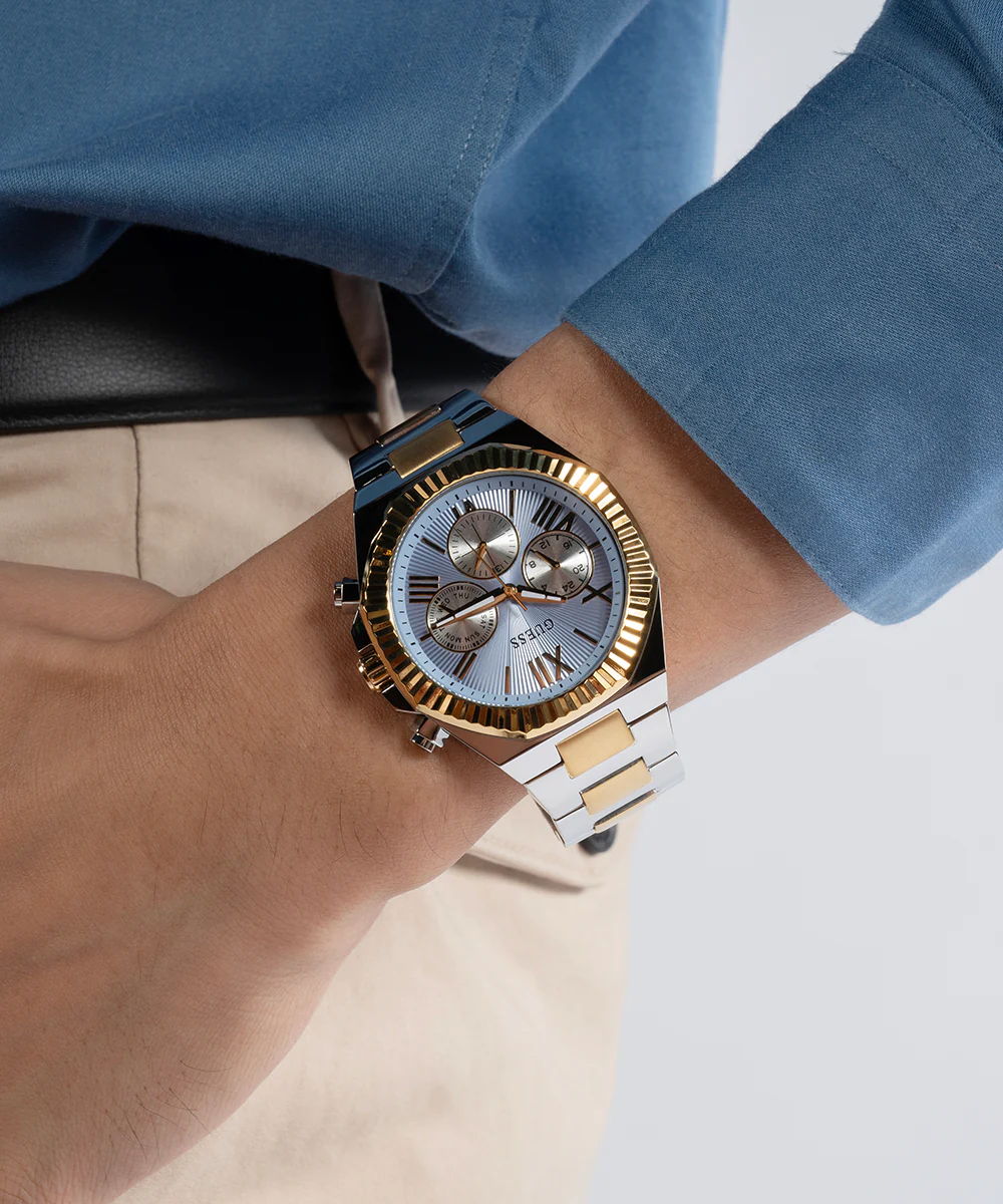GUESS Equity Mens 2-Tone Multi-function Watch - Image 7