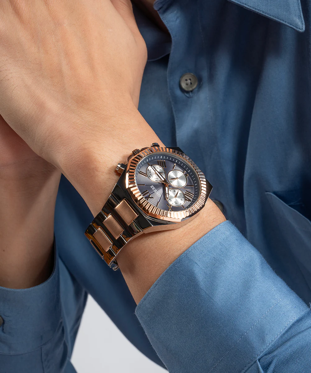 GUESS Equity Mens 2-Tone Multi-function Watch - Image 2