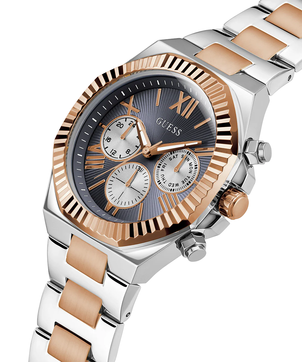 GUESS Equity Mens 2-Tone Multi-function Watch - Image 3