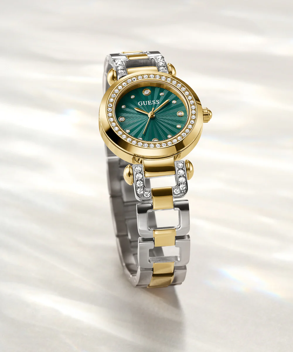 GUESS Ginger Ladies 2-Tone Gold Tone Analog Watch - Image 4