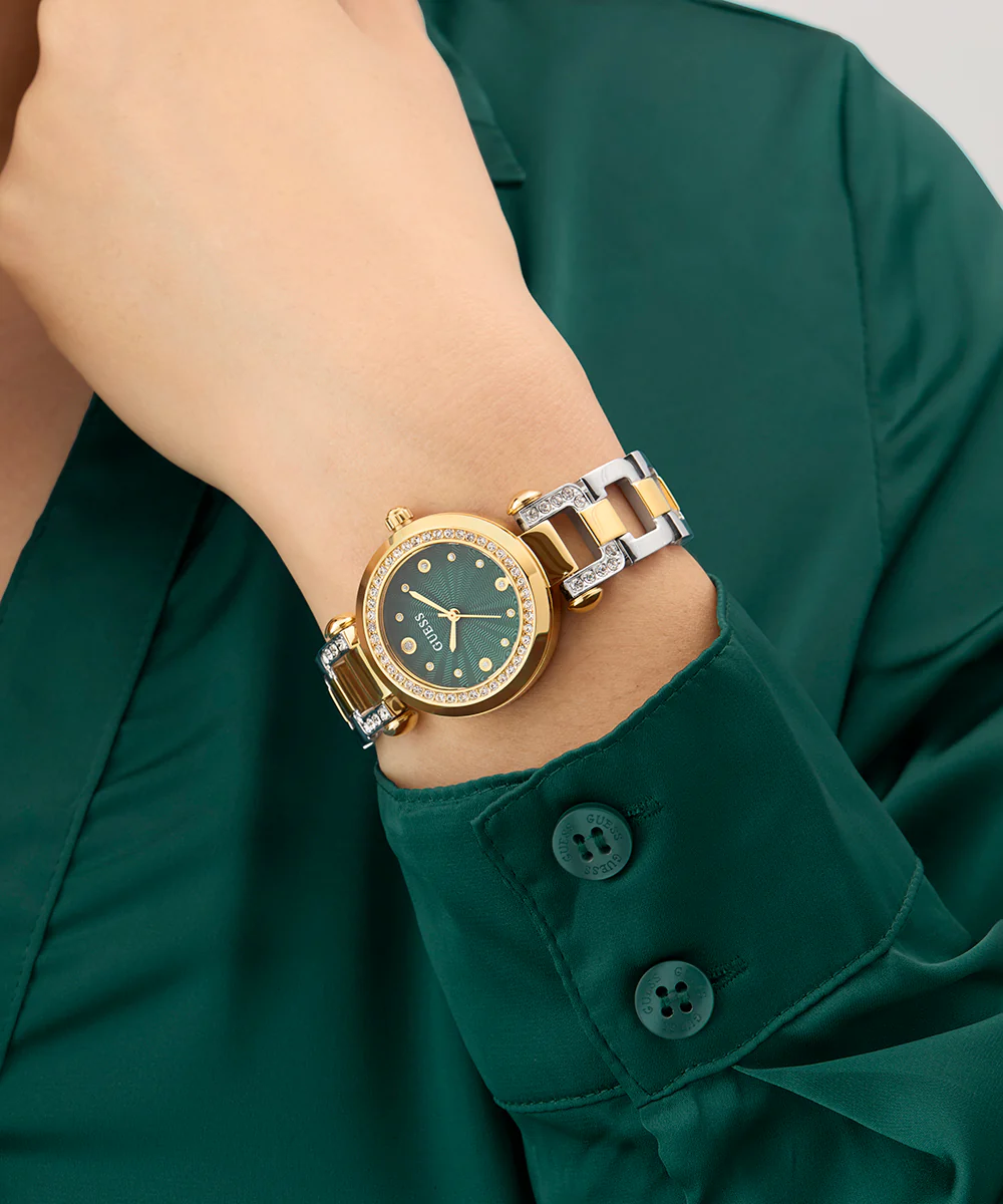 GUESS Ginger Ladies 2-Tone Gold Tone Analog Watch - Image 6