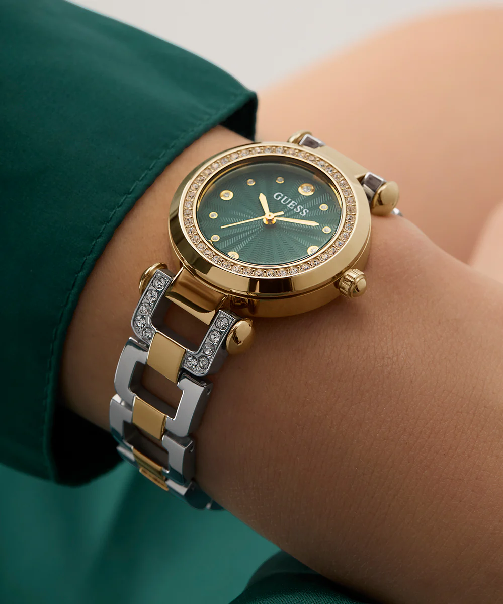 GUESS Ginger Ladies 2-Tone Gold Tone Analog Watch - Image 7