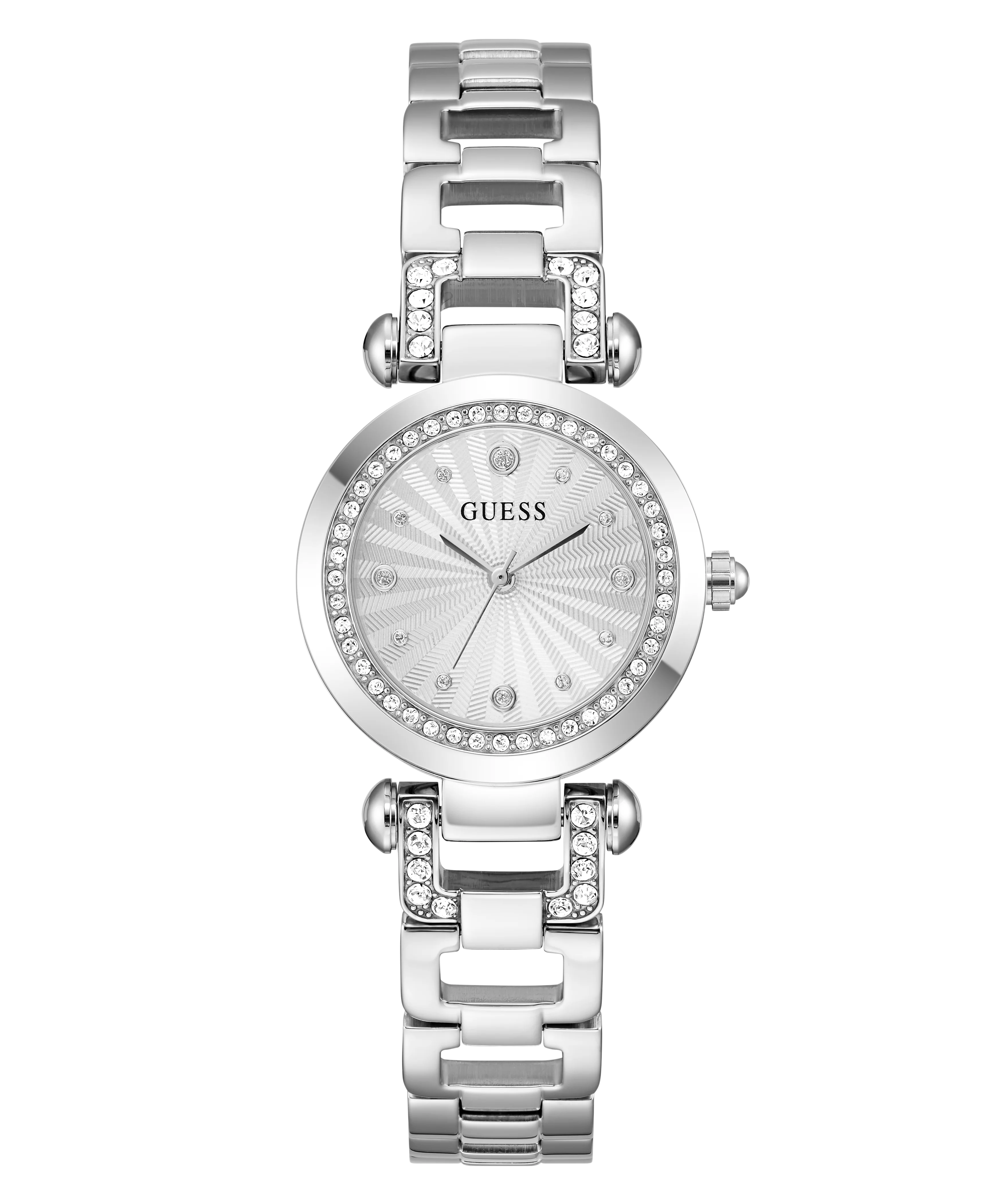 GUESS Ginger Ladies Silver Tone Analog Watch - Image 4