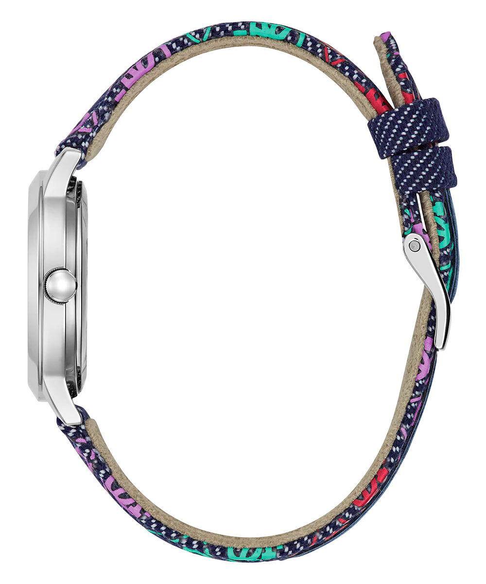 GUESS Kids Blue Silver Tone Analog Watch - Image 5