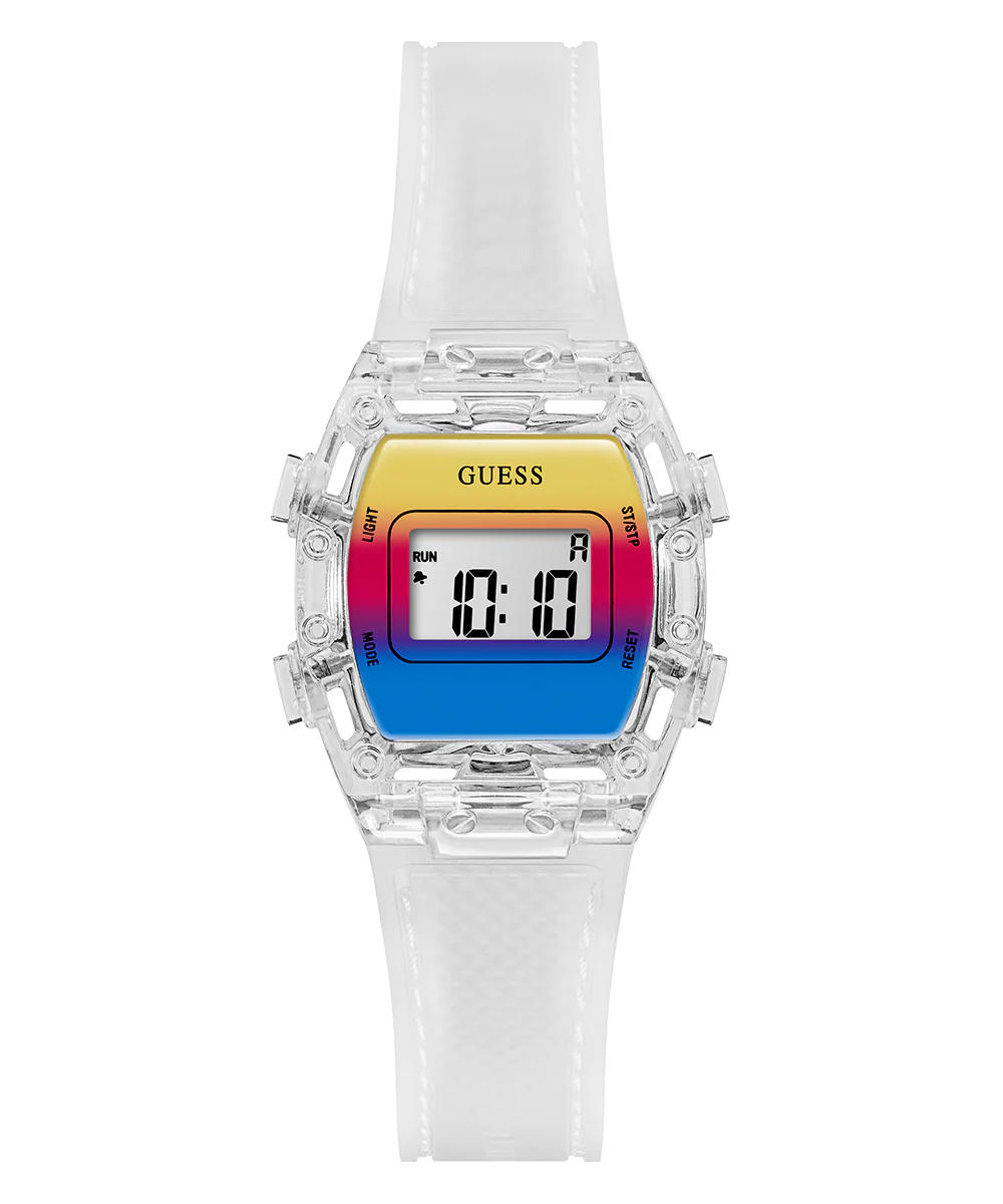 GUESS Kids Clear Transparent Digital Watch - Image 3