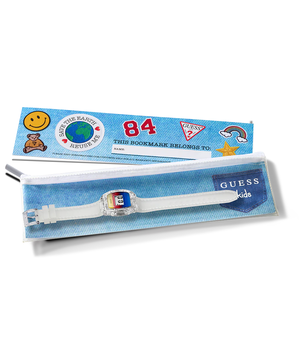 GUESS Kids Clear Transparent Digital Watch - Image 4