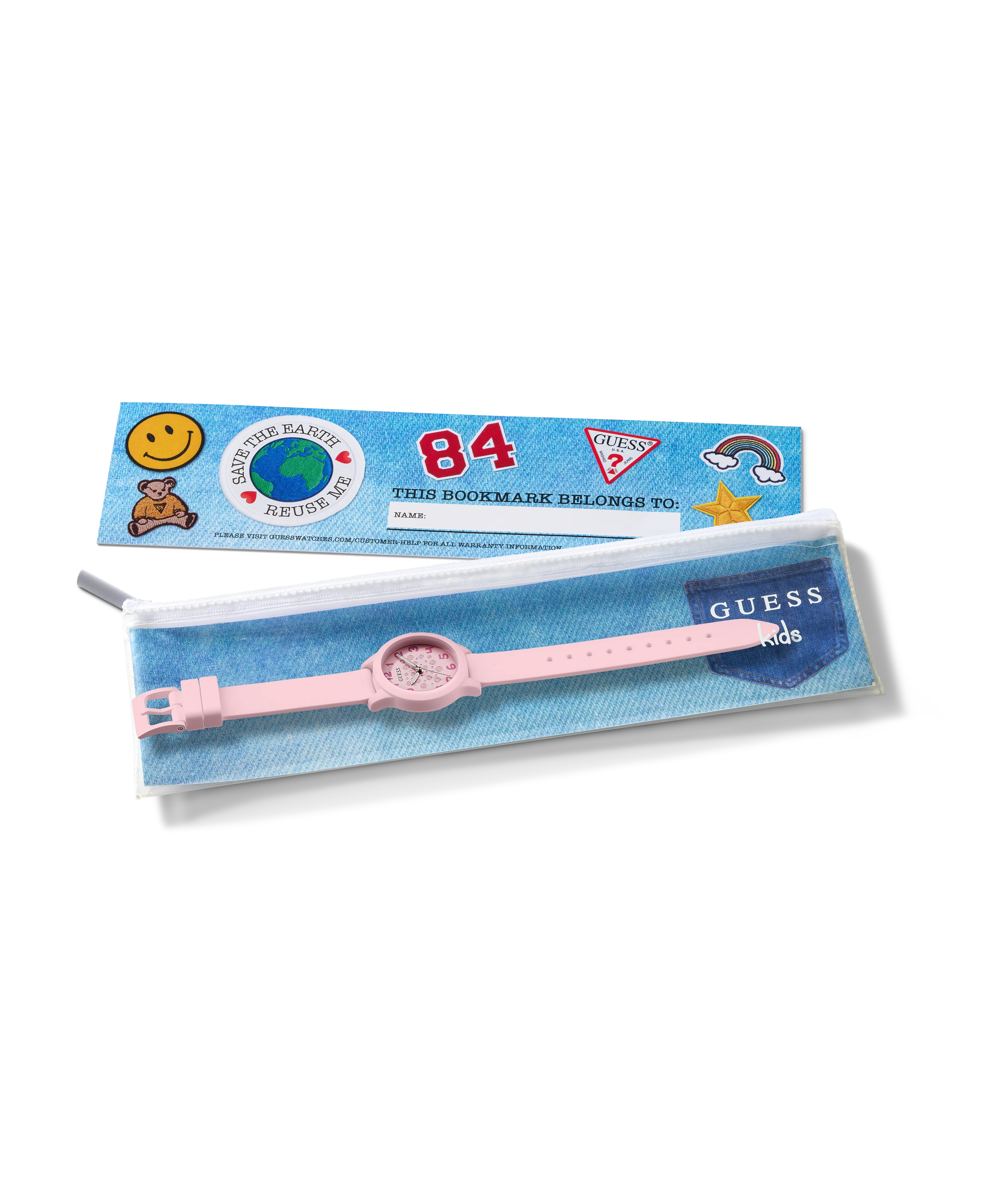 GUESS Kids Pink Analog Watch - Image 6