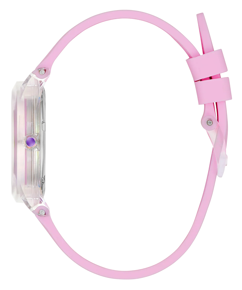 GUESS Kids Pink Clear Transparent Analog Watch - Image 6
