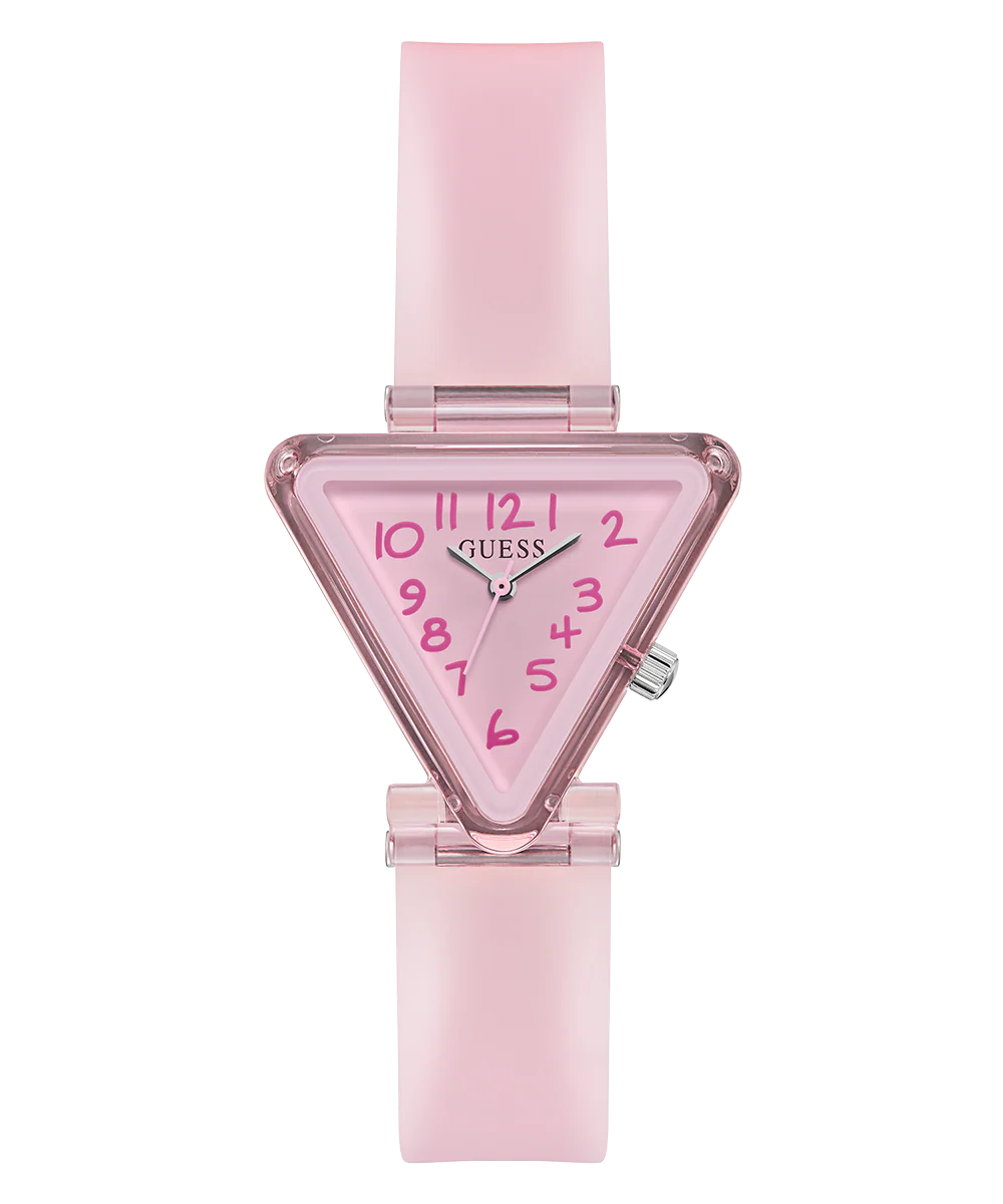 GUESS Kids Pink Transparent Analog Watch - Image 3