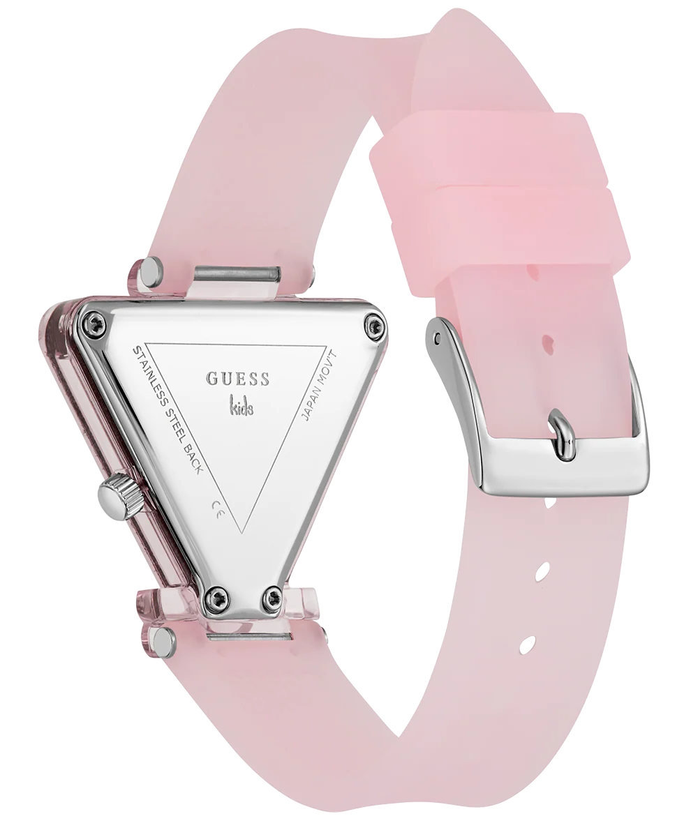 GUESS Kids Pink Transparent Analog Watch - Image 5
