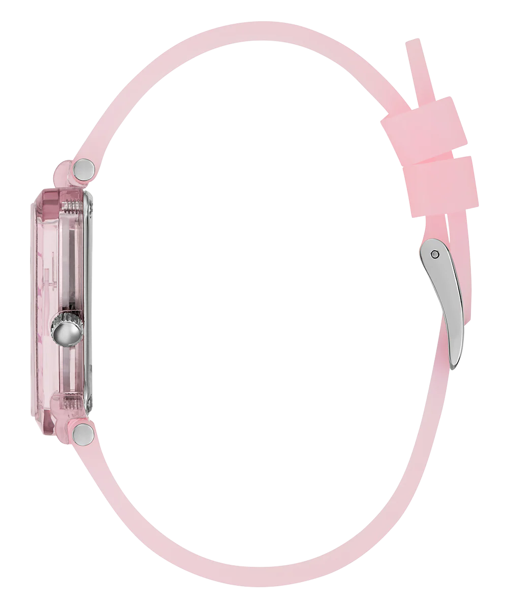 GUESS Kids Pink Transparent Analog Watch - Image 6