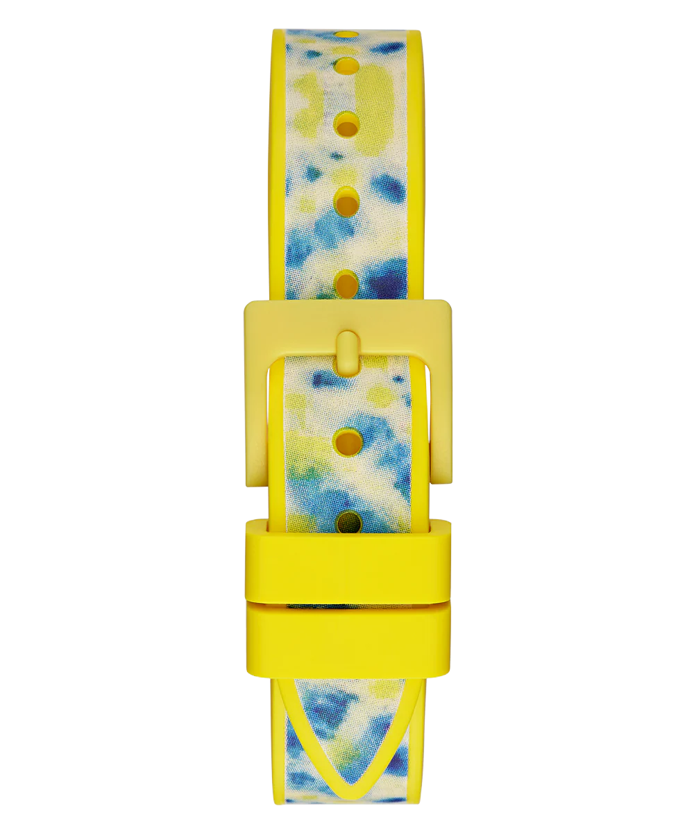 GUESS Kids Tie Dye Yellow Analog Watch - Image 5