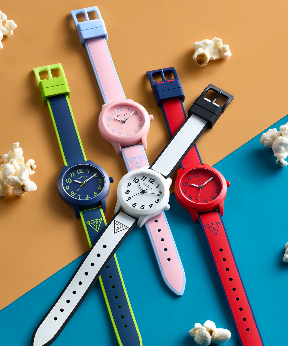 GUESS Kids White Analog Watch - Image 2