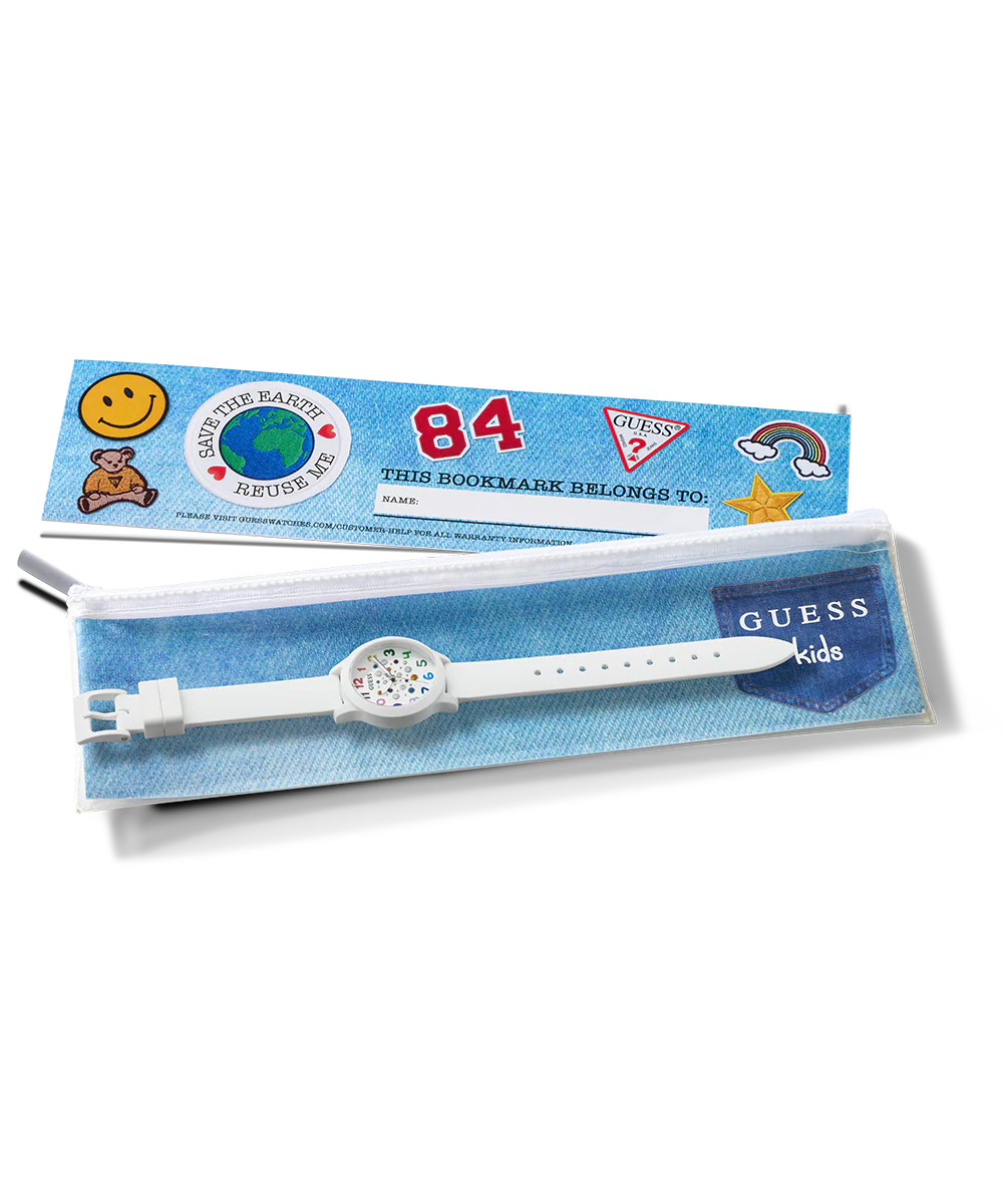 GUESS Kids White Analog Watch - Image 4
