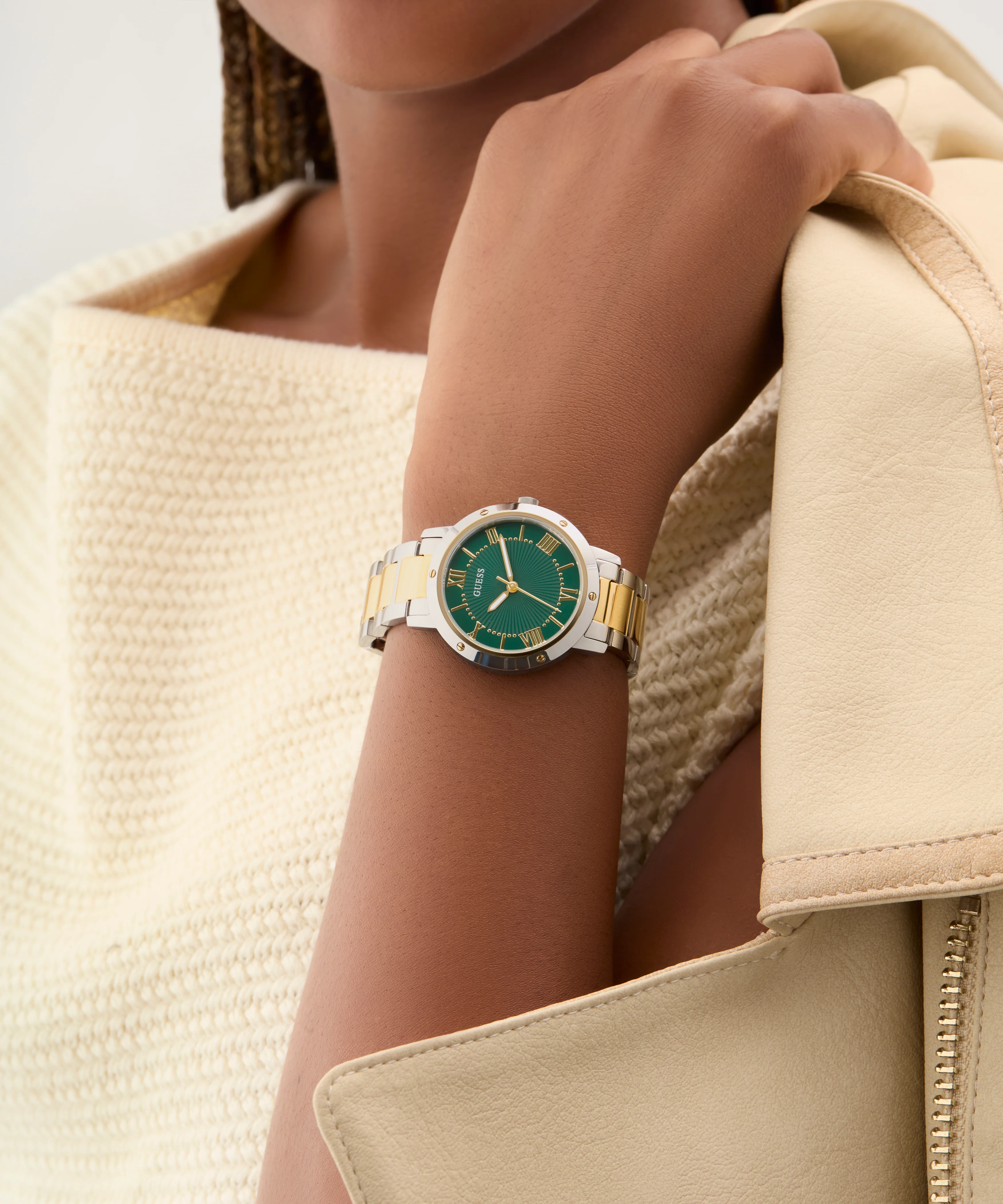 GUESS Ladies 2-Tone Analog Watch - Image 3
