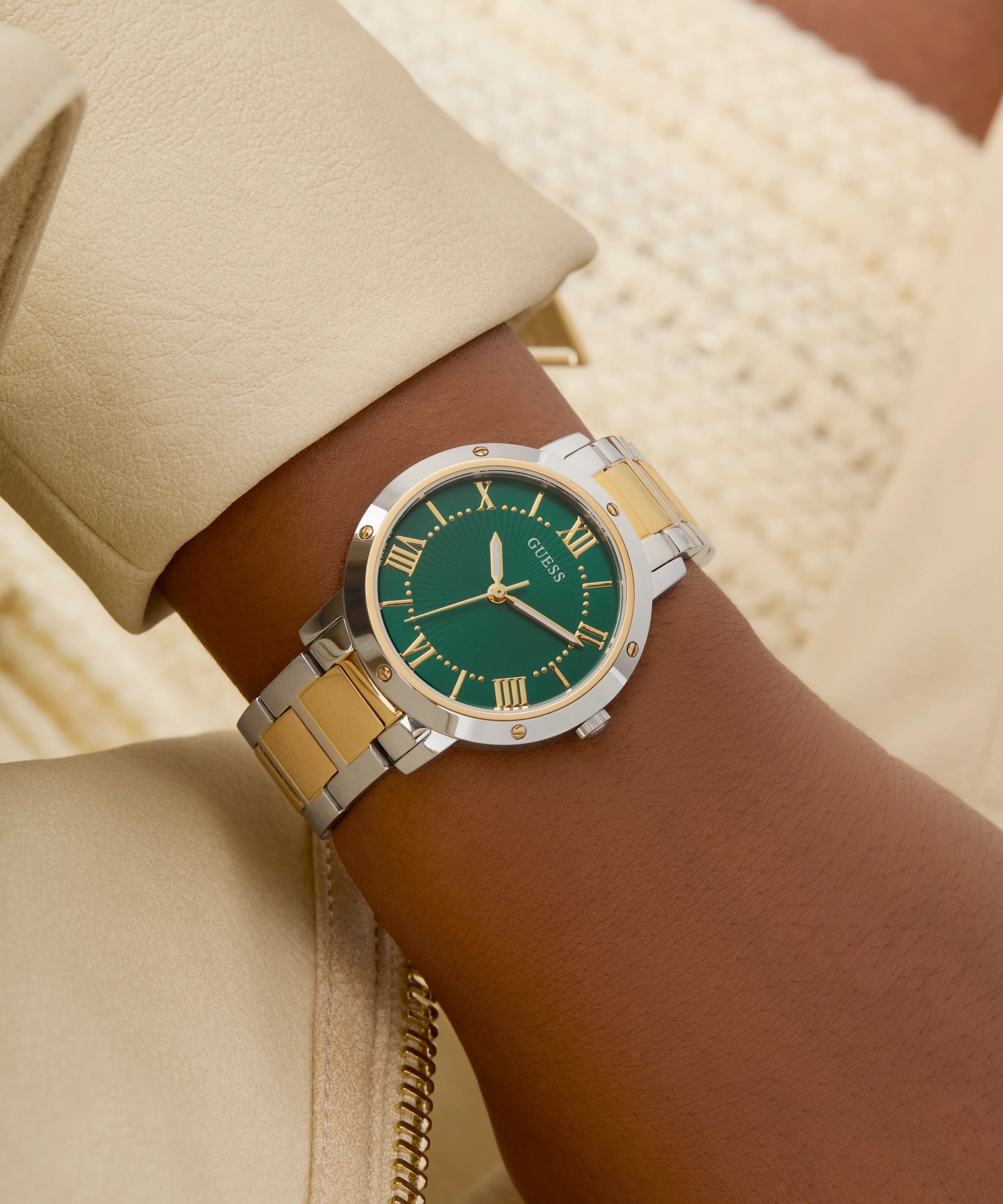 GUESS Ladies 2-Tone Analog Watch - Image 5