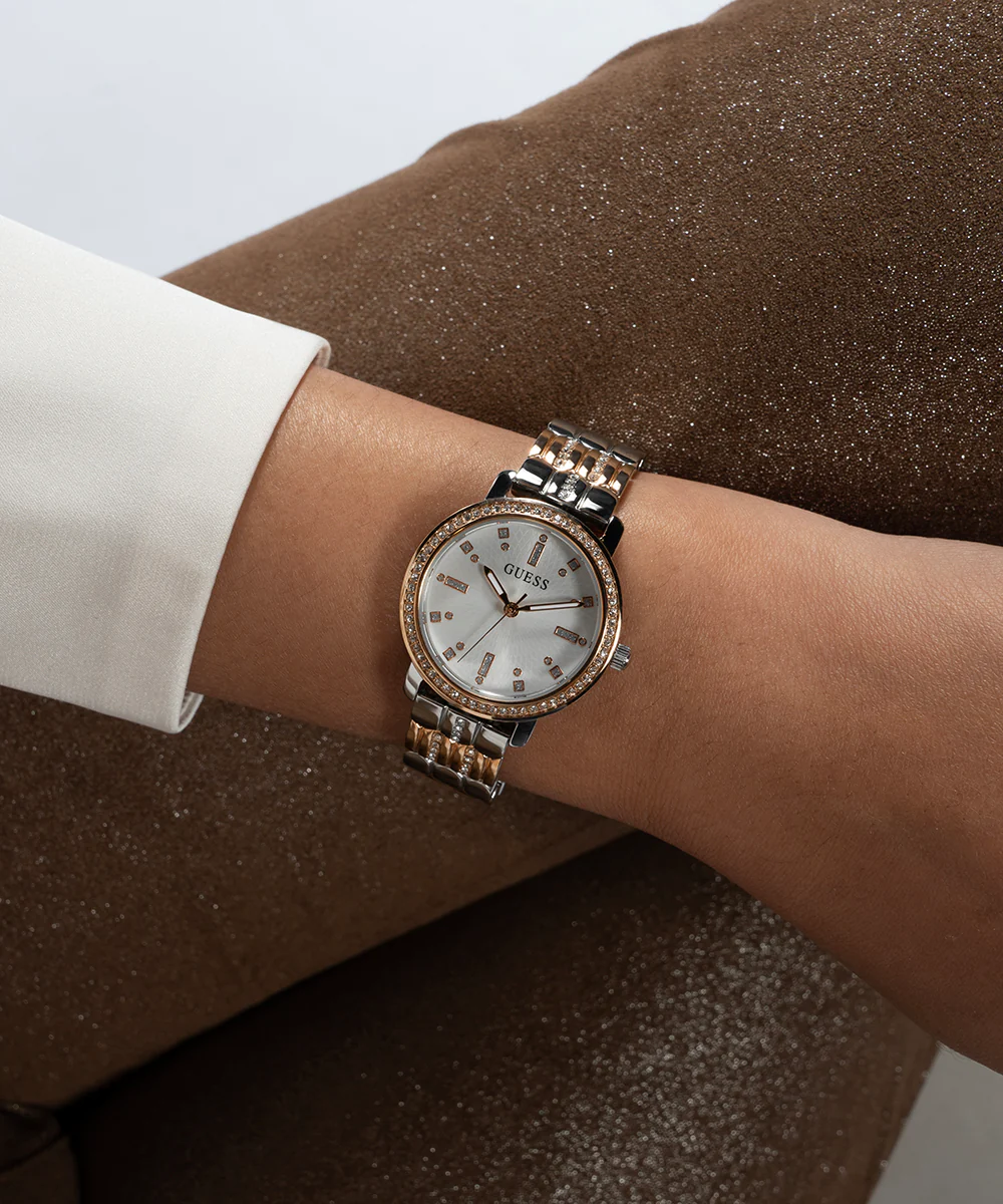 GUESS Ladies 2-Tone Analog Watch - Image 5