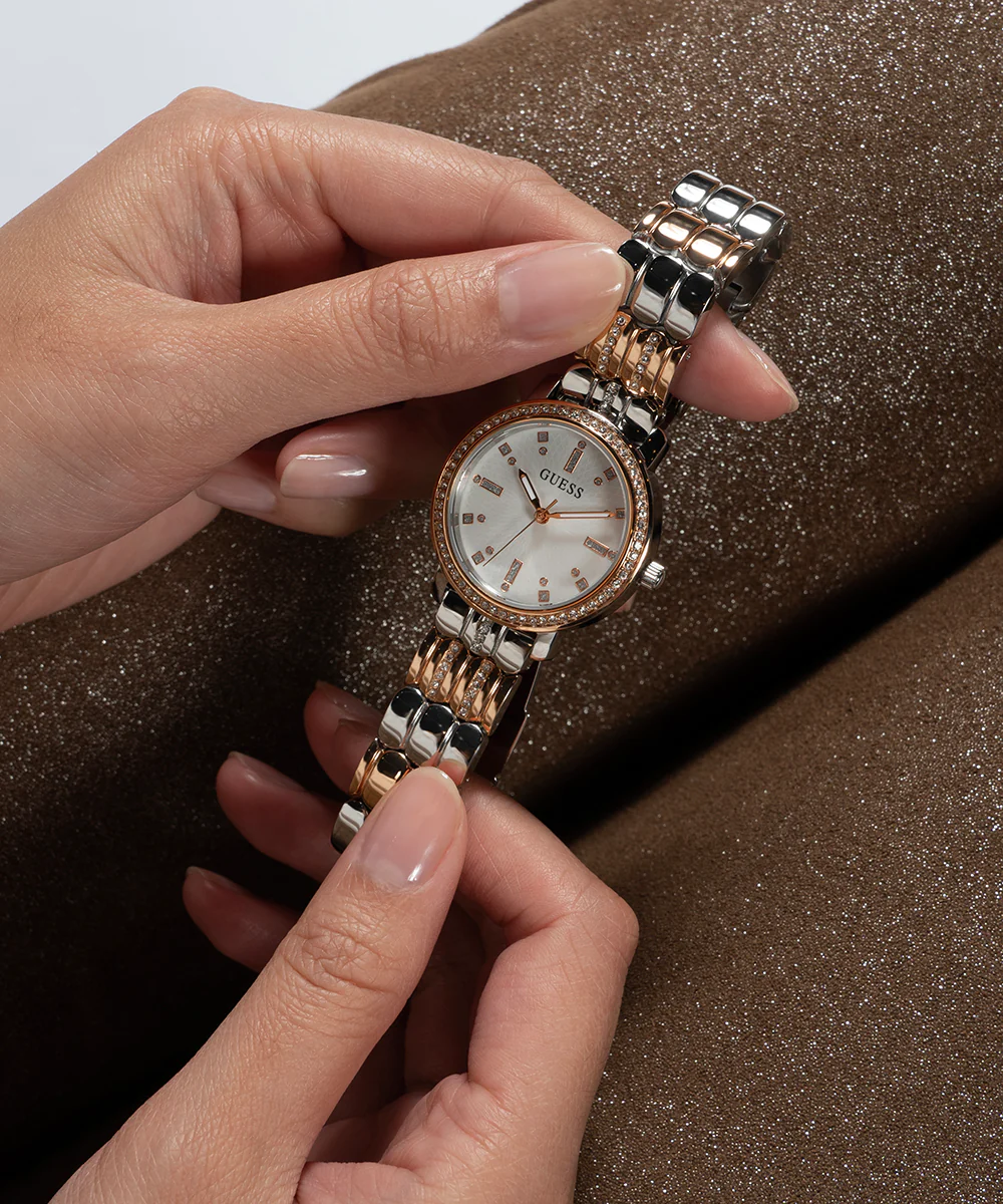 GUESS Ladies 2-Tone Analog Watch - Image 6