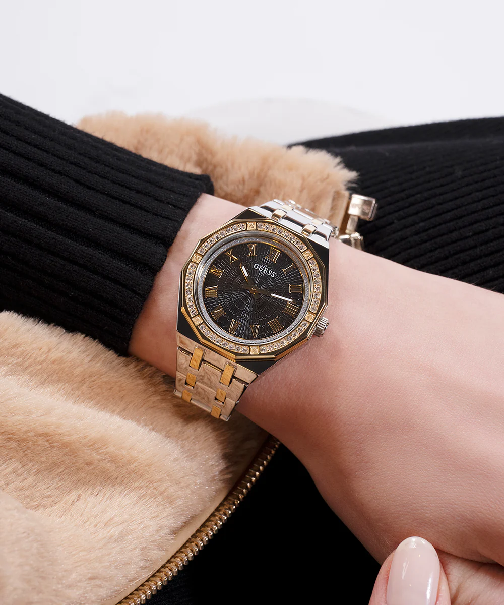 GUESS Ladies 2-Tone Analog Watch - Image 4