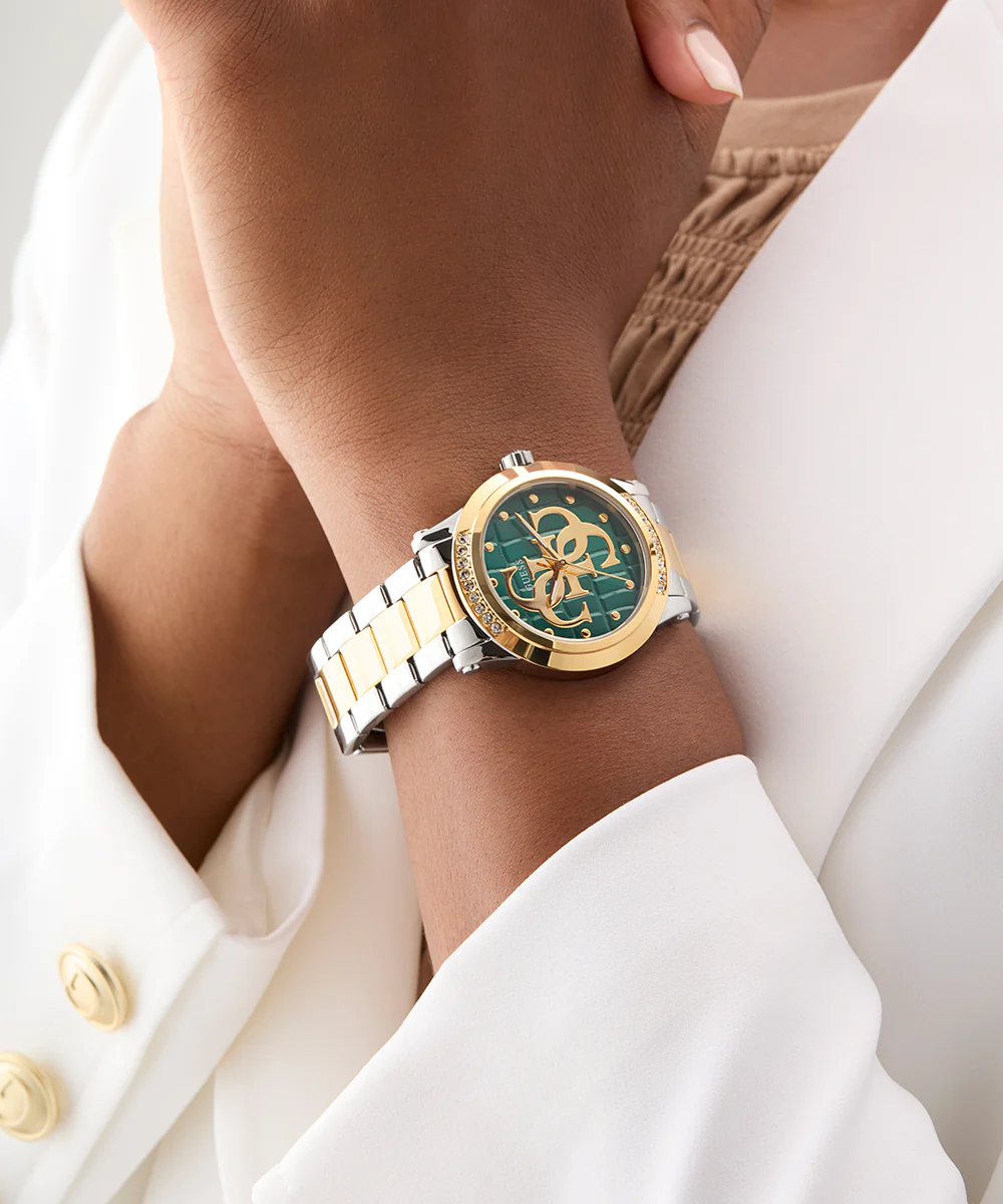 GUESS Ladies 2-Tone Analog Watch - Image 4