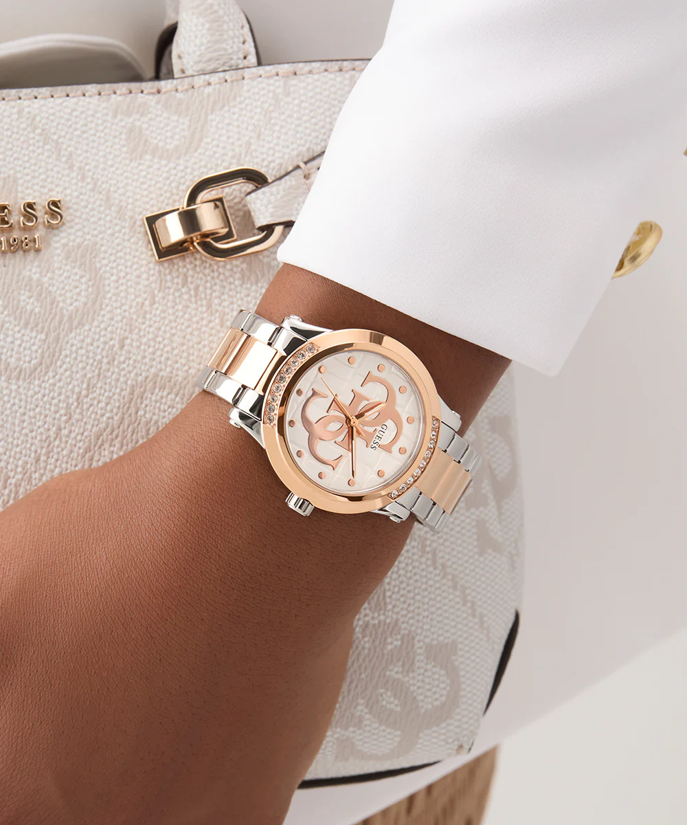 GUESS Ladies 2-Tone Analog Watch - Image 6