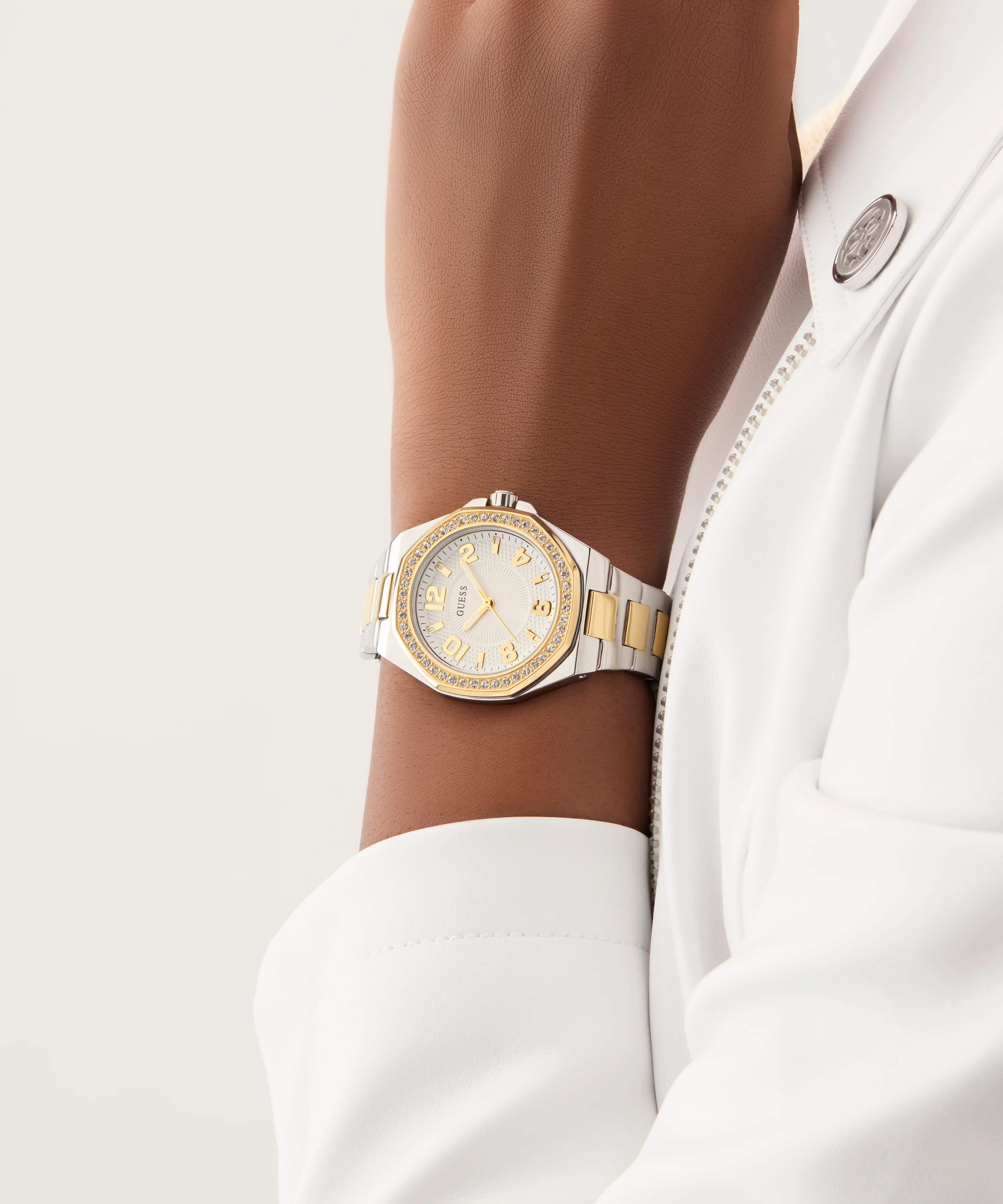 GUESS Ladies 2-Tone Analog Watch - Image 3