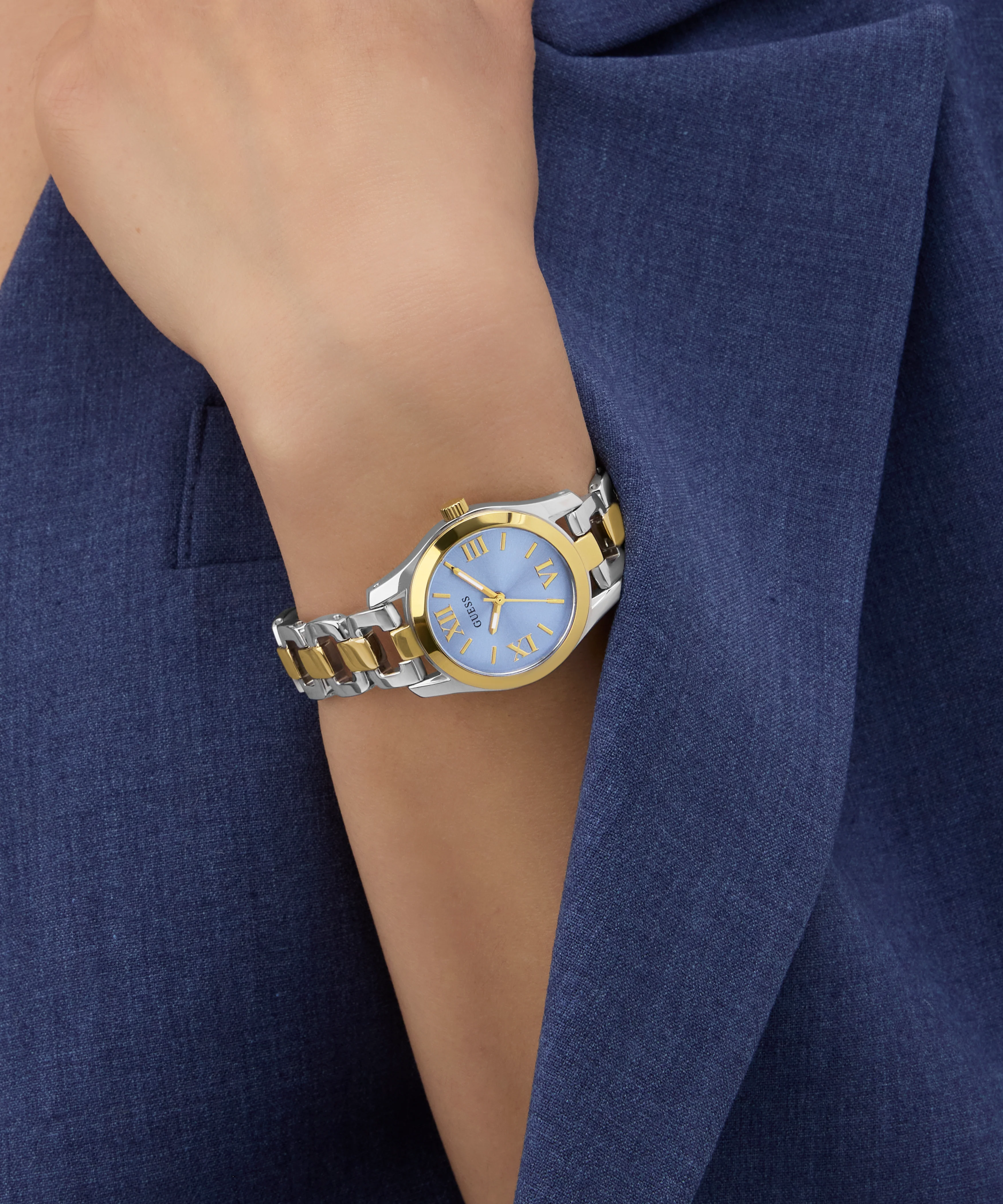 GUESS Ladies 2-Tone Analog Watch - Image 2