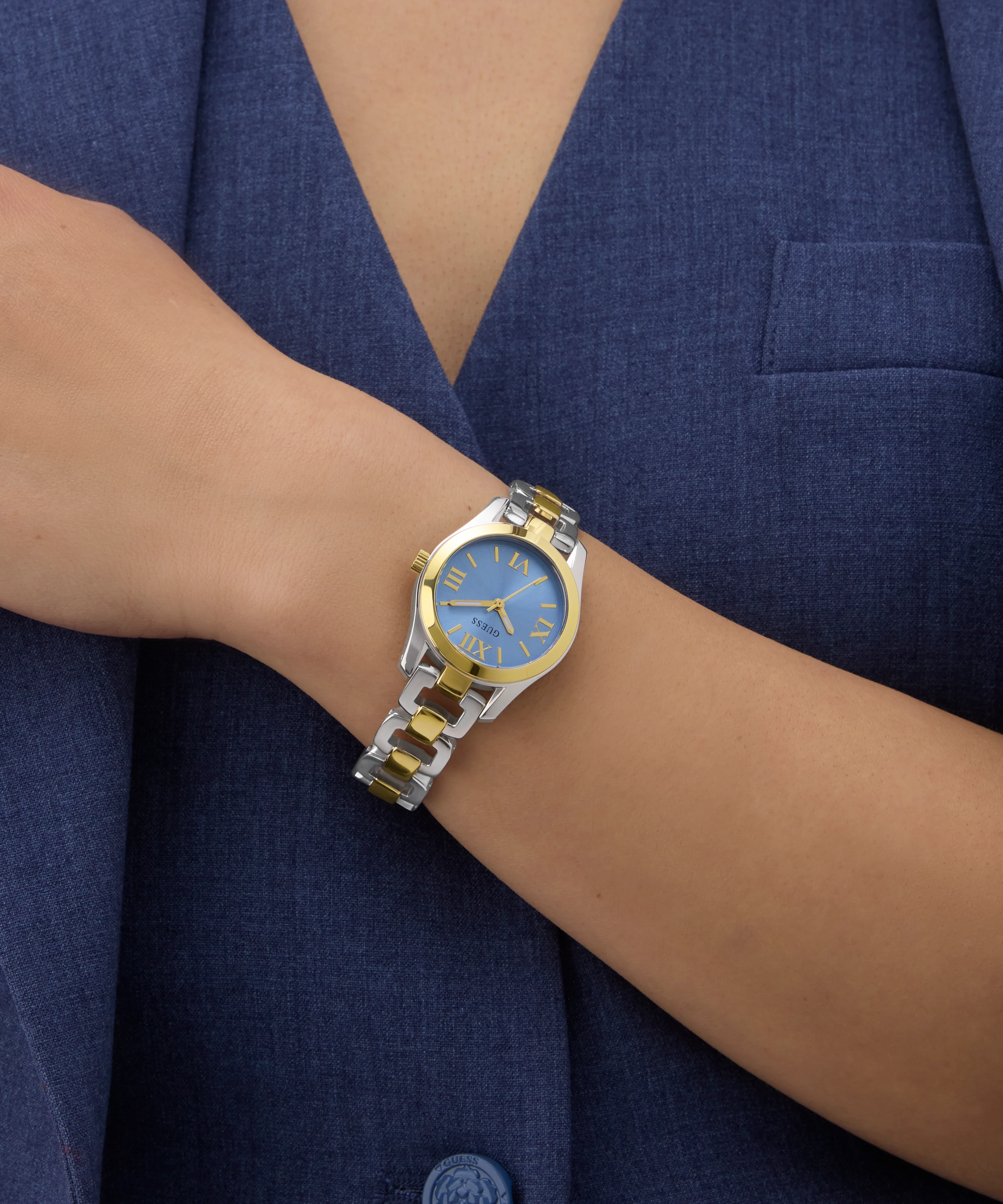 GUESS Ladies 2-Tone Analog Watch - Image 5