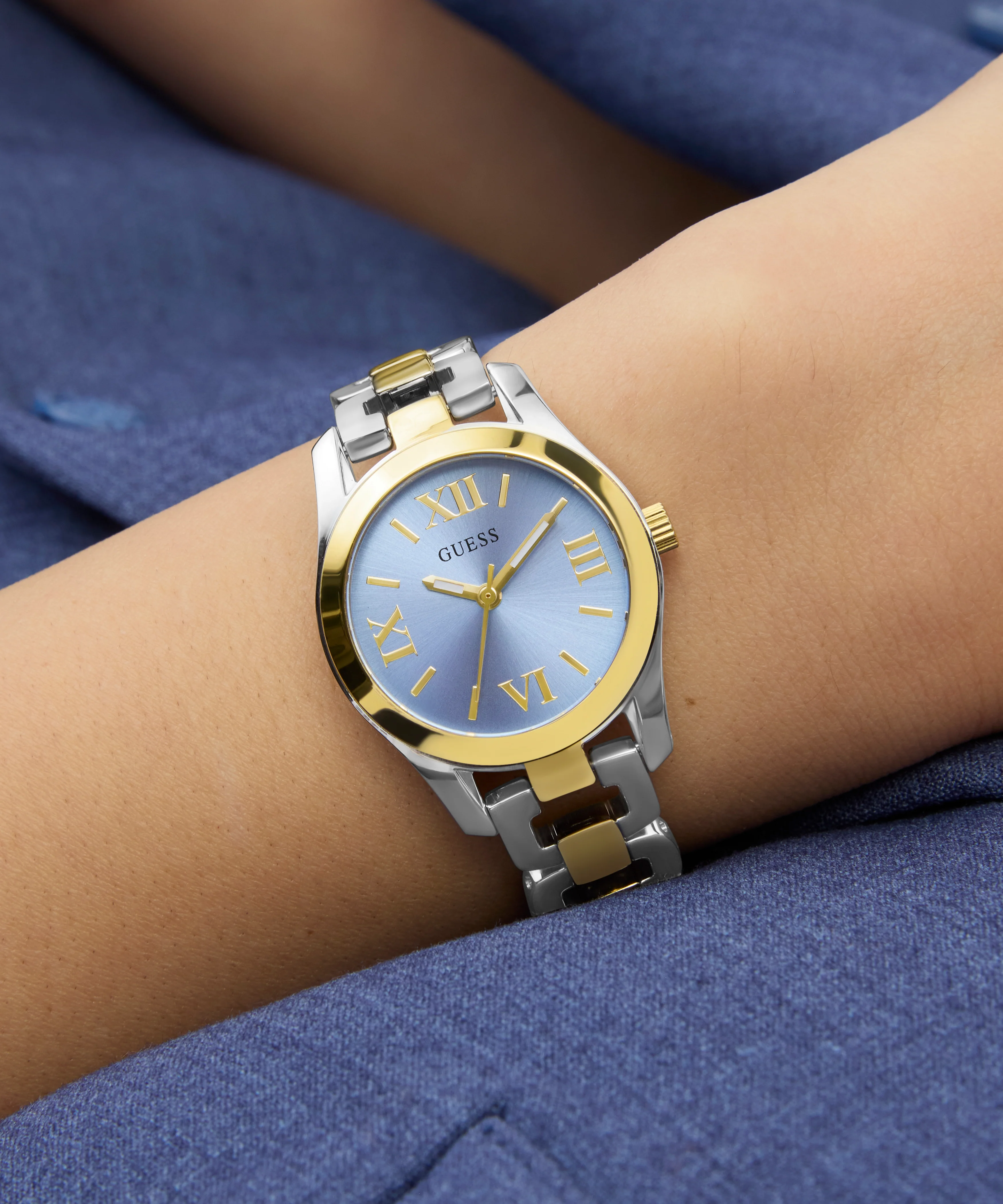 GUESS Ladies 2-Tone Analog Watch - Image 6