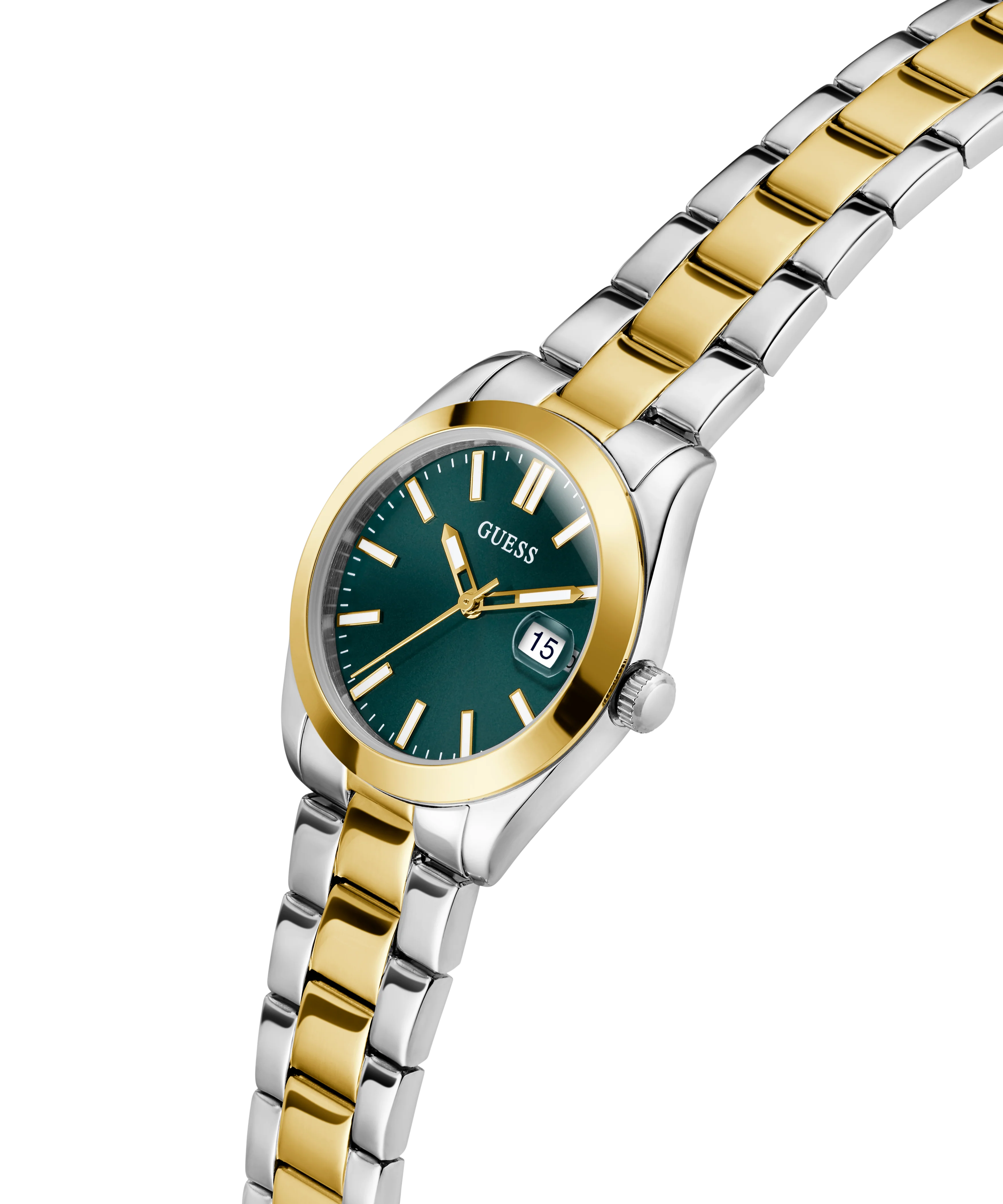 GUESS Ladies 2-Tone Date Watch - Image 3