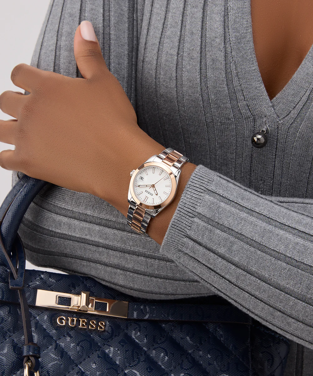 GUESS Ladies 2-Tone Date Watch - Image 2