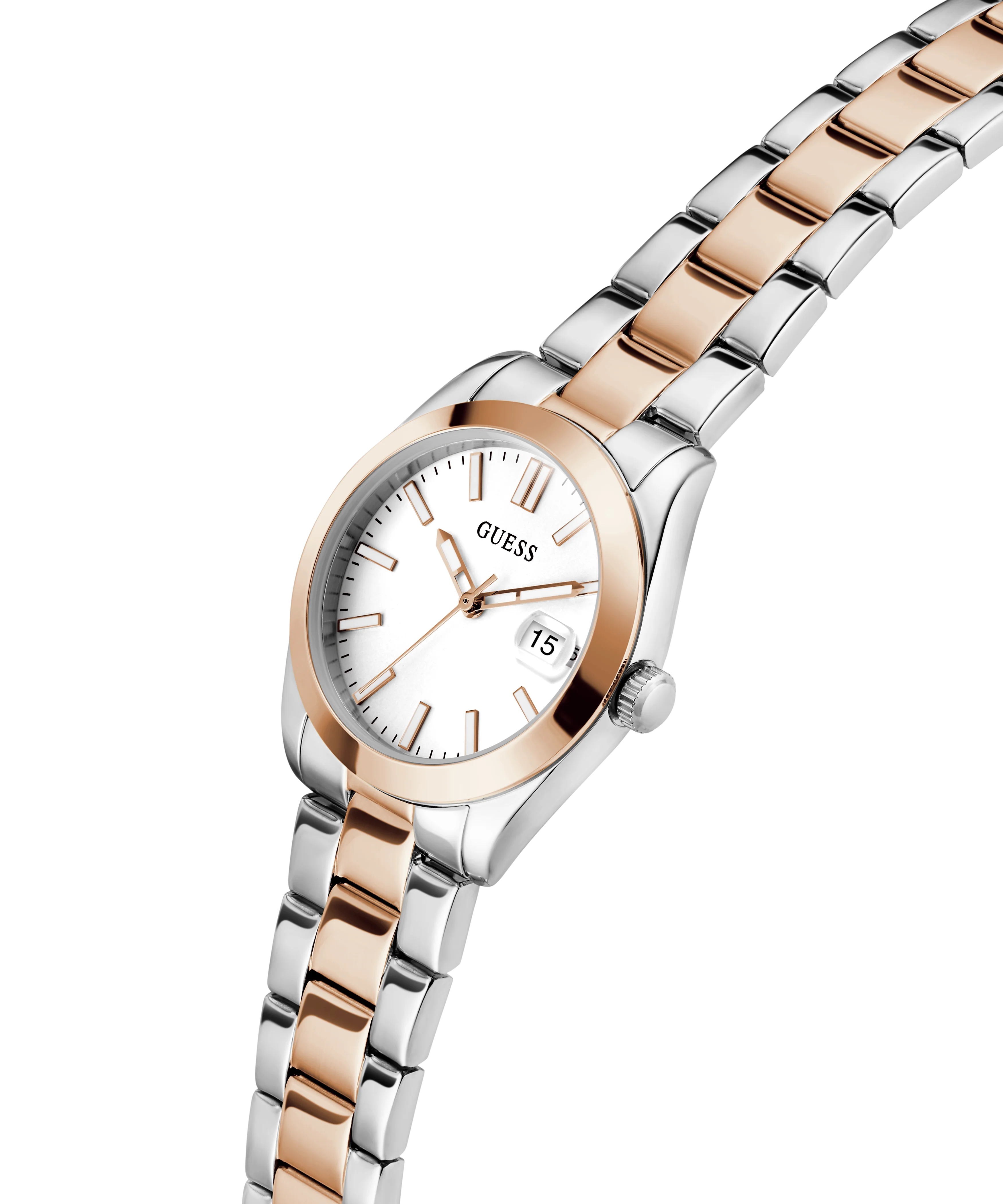 GUESS Ladies 2-Tone Date Watch - Image 3