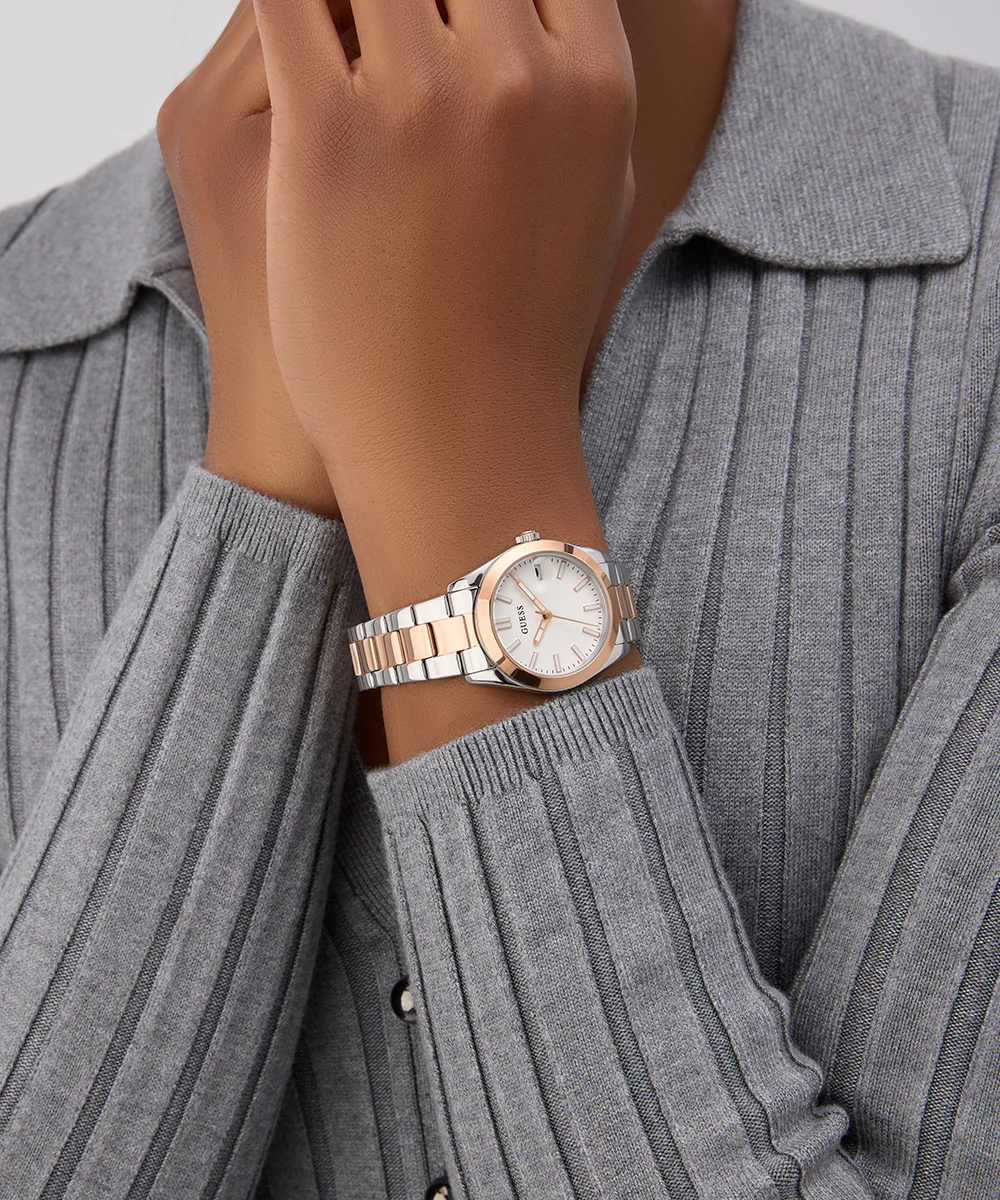 GUESS Ladies 2-Tone Date Watch - Image 5