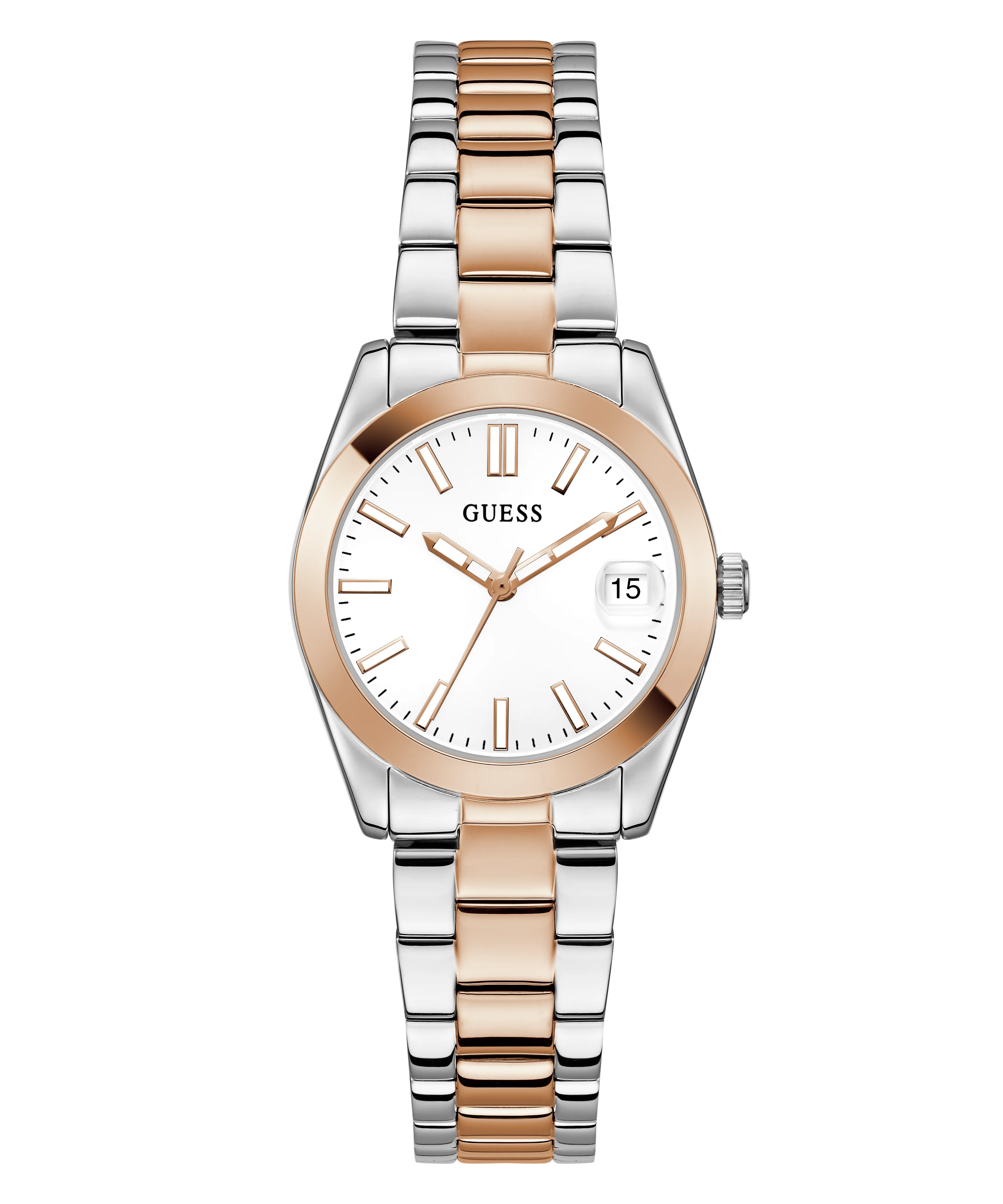 GUESS Ladies 2-Tone Date Watch - Image 6