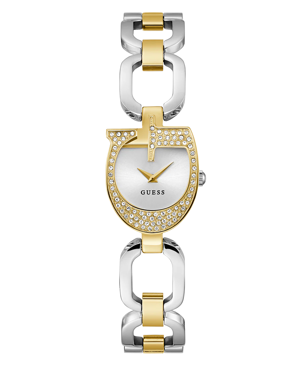GUESS Ladies 2-Tone Gold Tone Analog Watch - Image 5