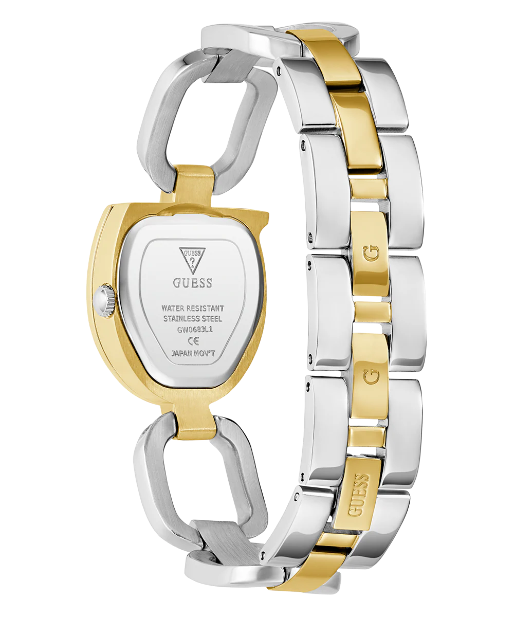 GUESS Ladies 2-Tone Gold Tone Analog Watch - Image 8