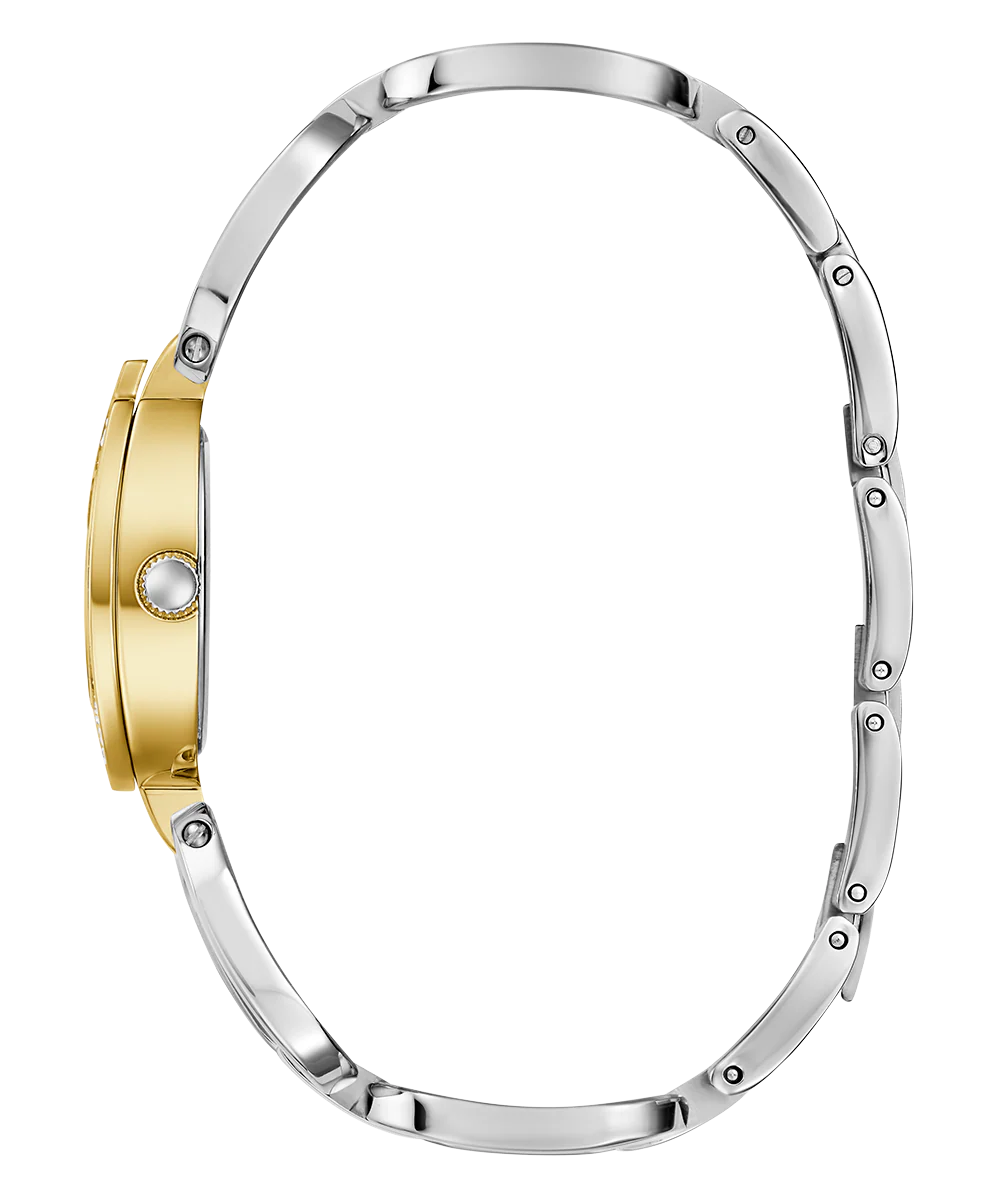 GUESS Ladies 2-Tone Gold Tone Analog Watch - Image 9