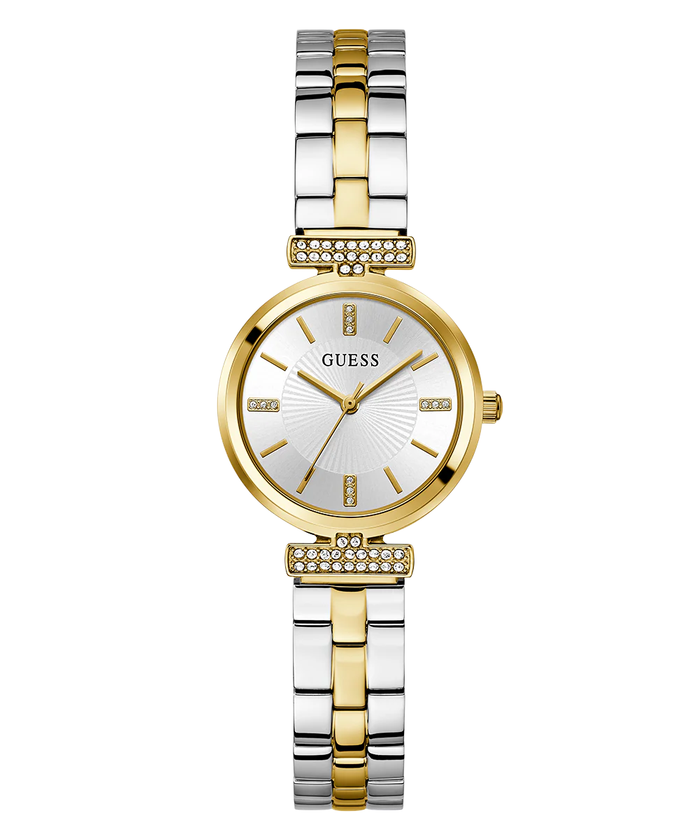 GUESS Ladies 2-Tone Gold Tone Analog Watch - Image 4
