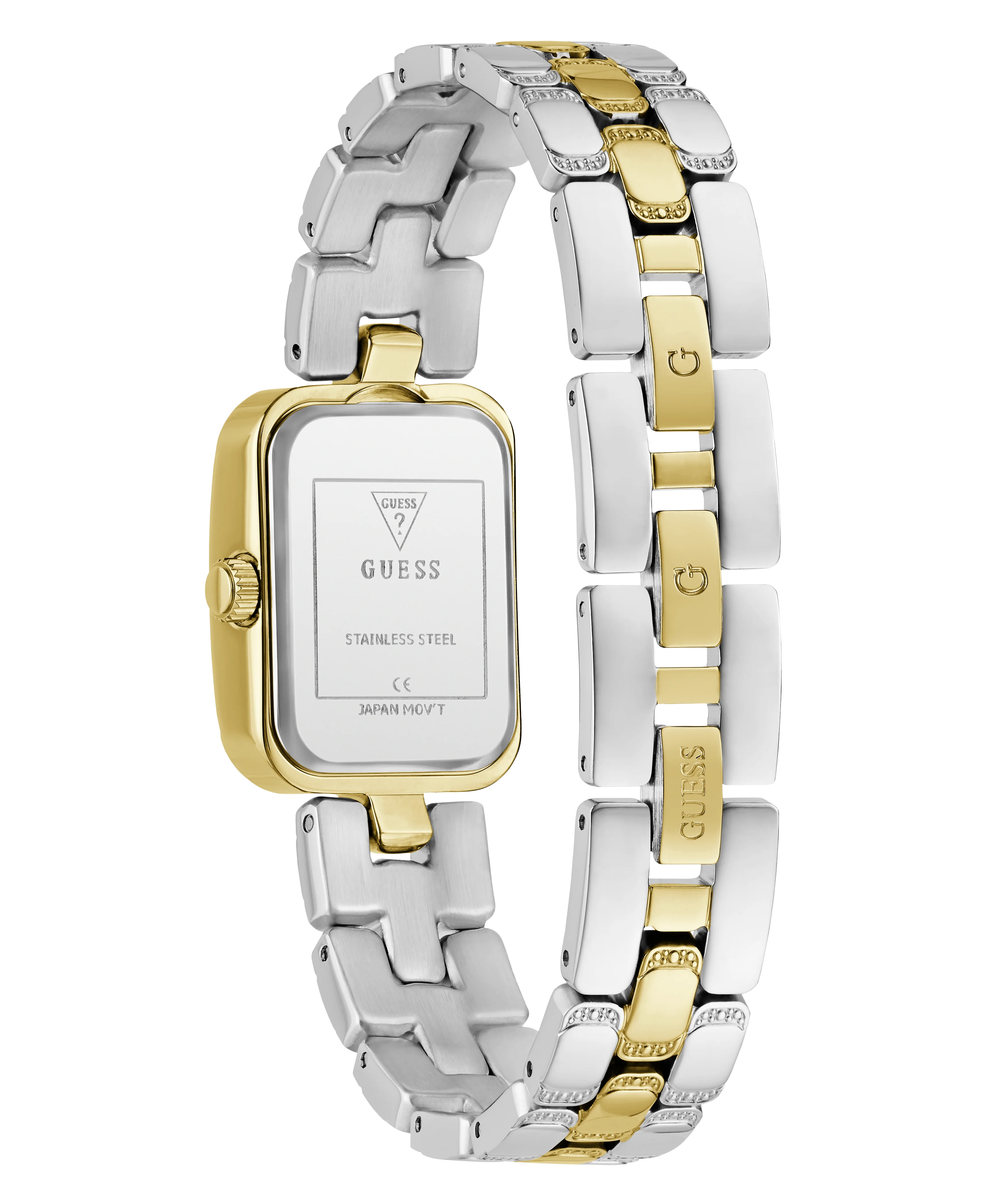 GUESS Ladies 2-Tone Gold Tone Analog Watch - Image 6