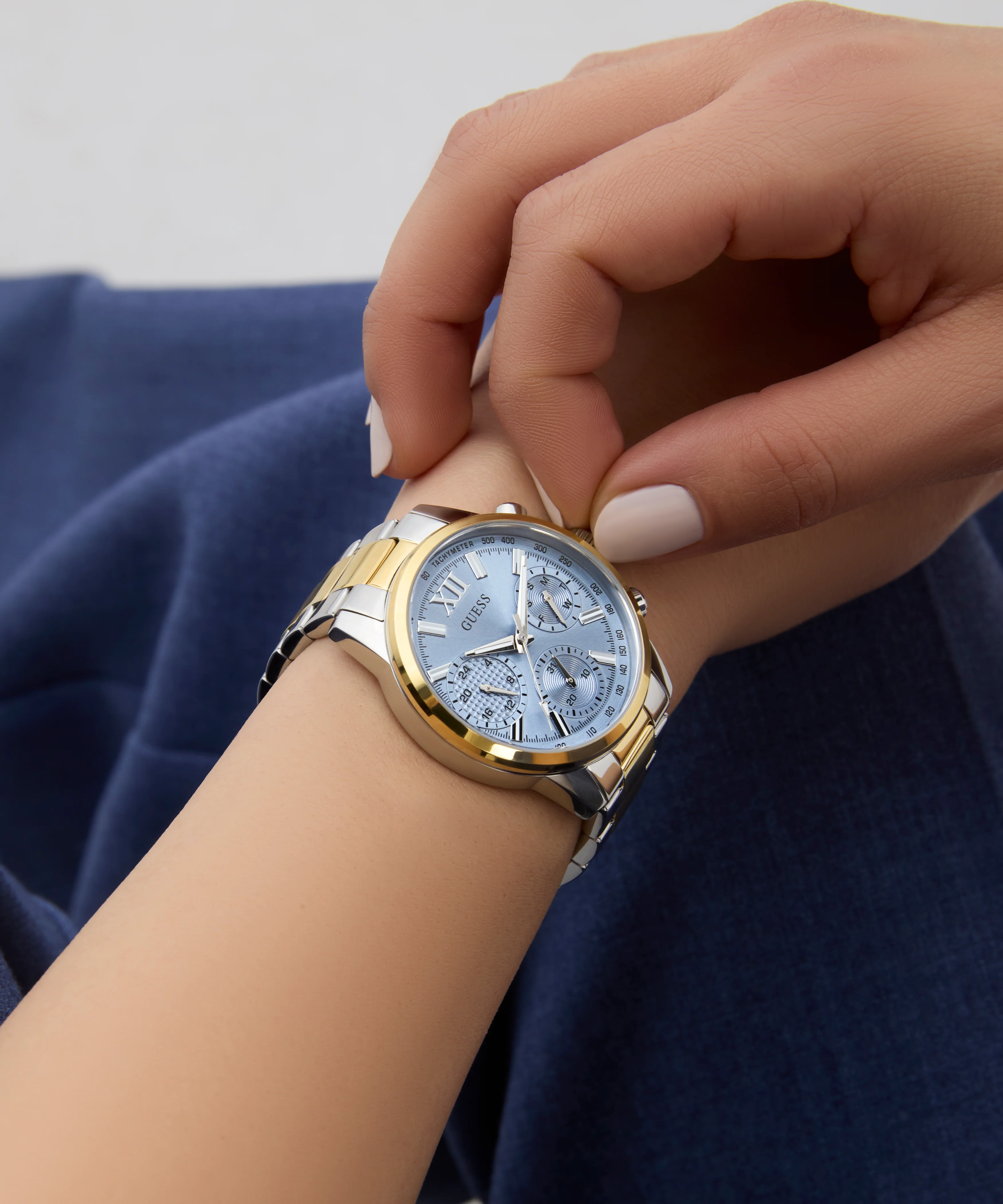 GUESS Ladies 2-Tone Multi-function Watch - Image 4