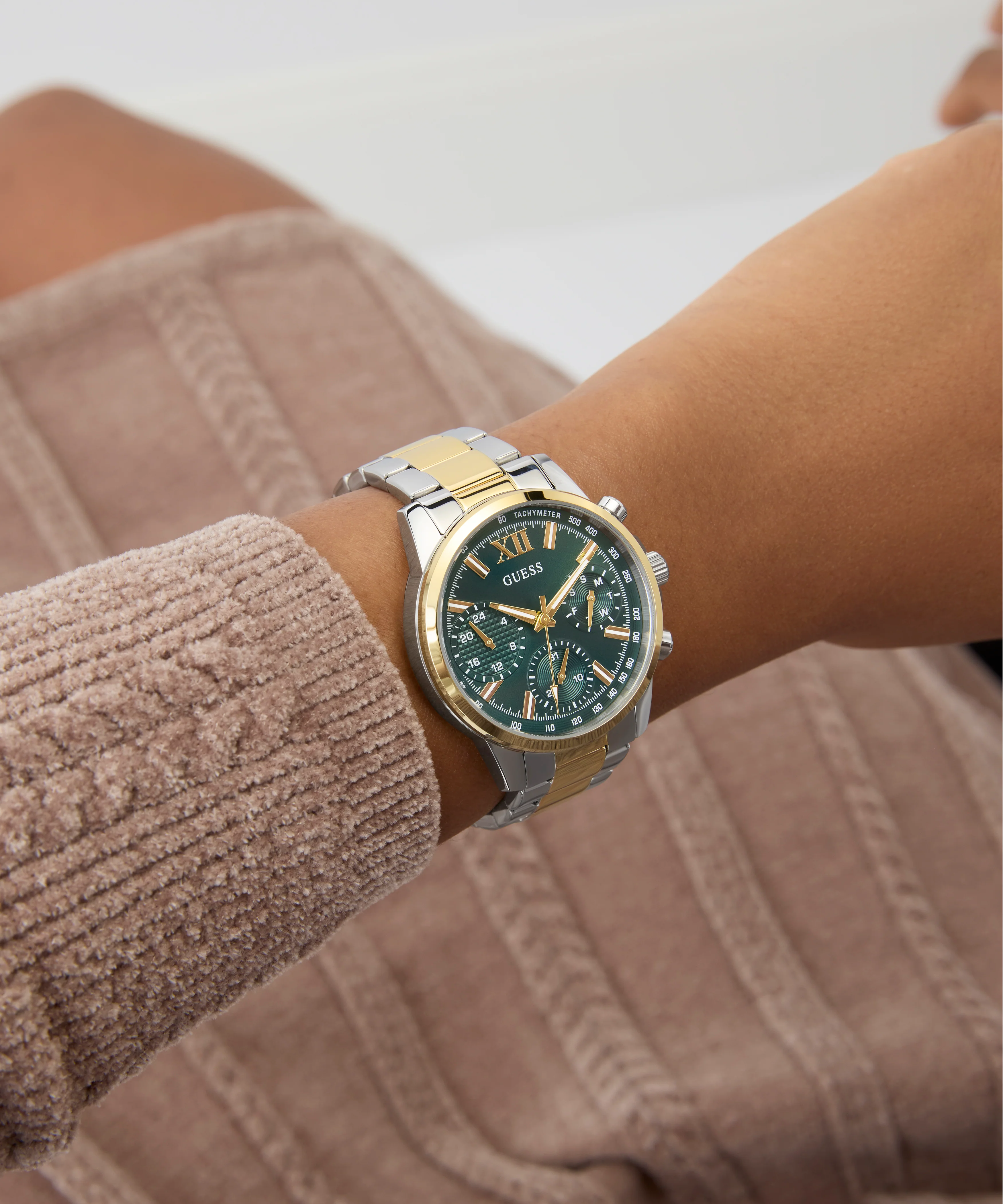GUESS Ladies 2-Tone Multi-function Watch - Image 4