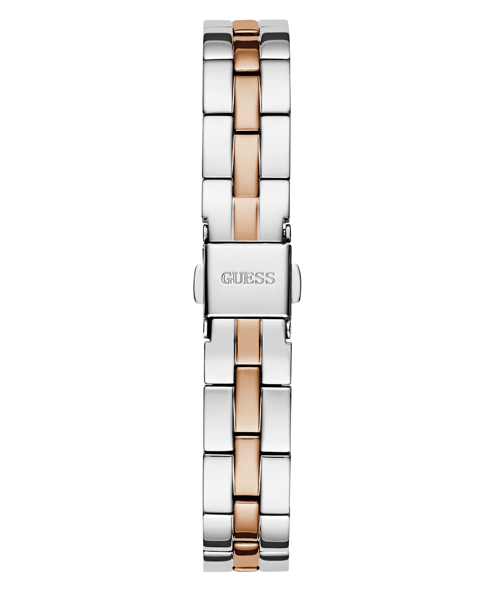 GUESS Ladies 2-Tone Rose Gold Tone Analog Watch - Image 8