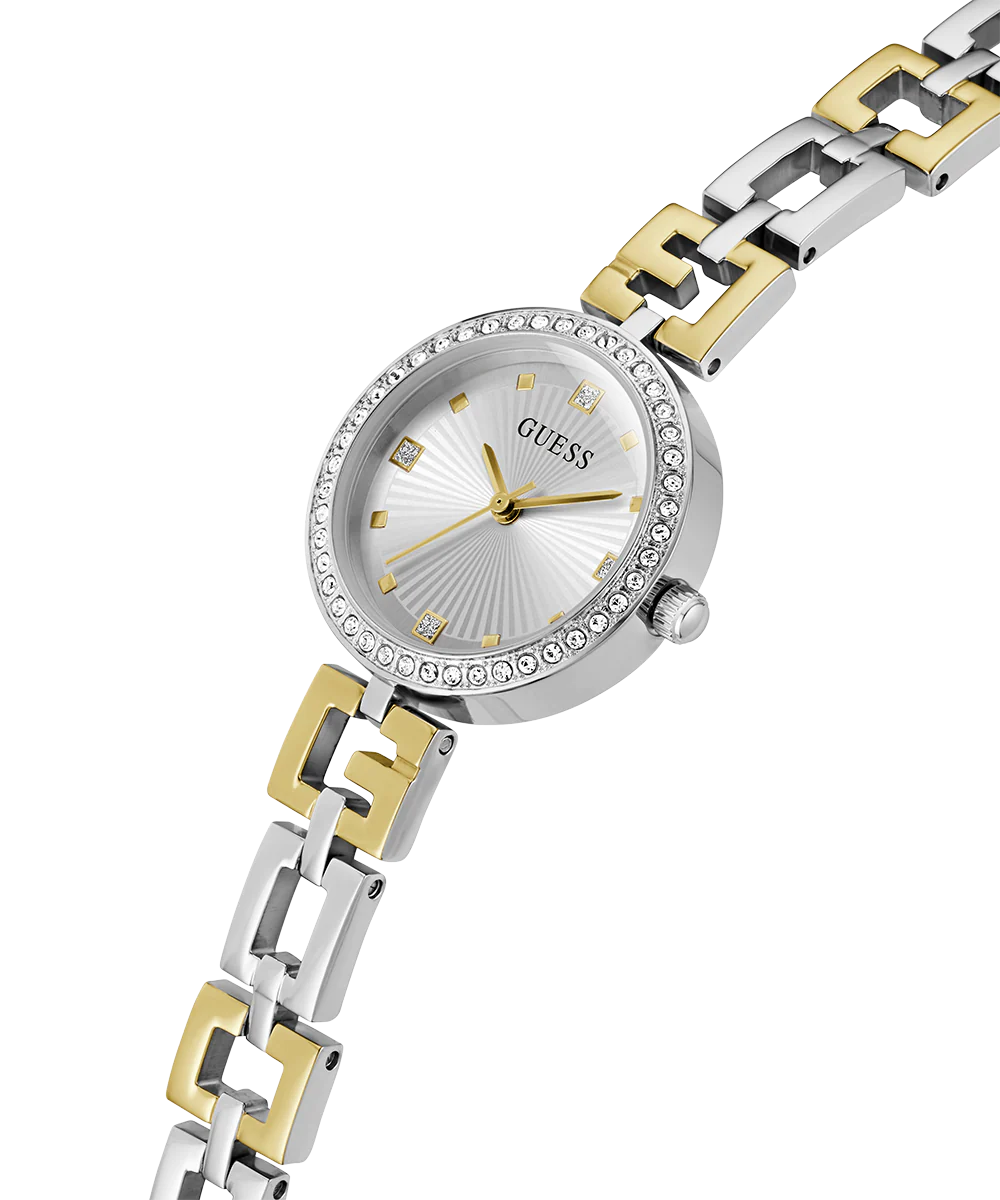 GUESS Ladies 2-Tone Silver Tone Analog Watch - Image 2