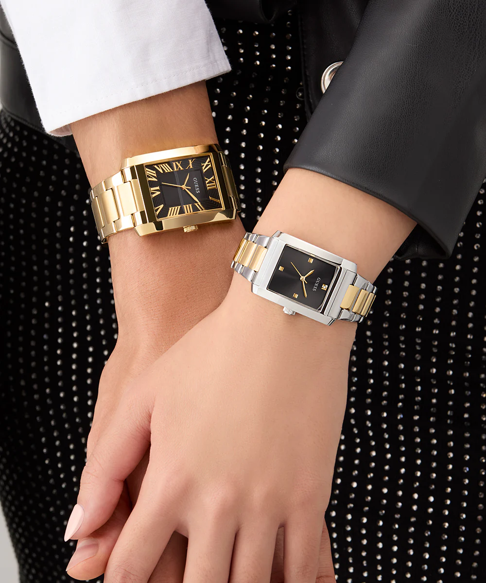 GUESS Ladies 2-Tone Silver Tone Analog Watch - Image 3