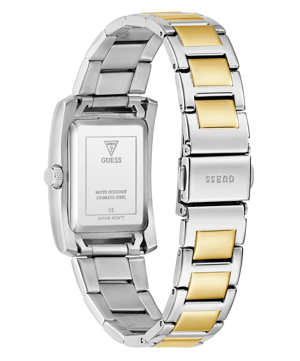 GUESS Ladies 2-Tone Silver Tone Analog Watch - Image 8