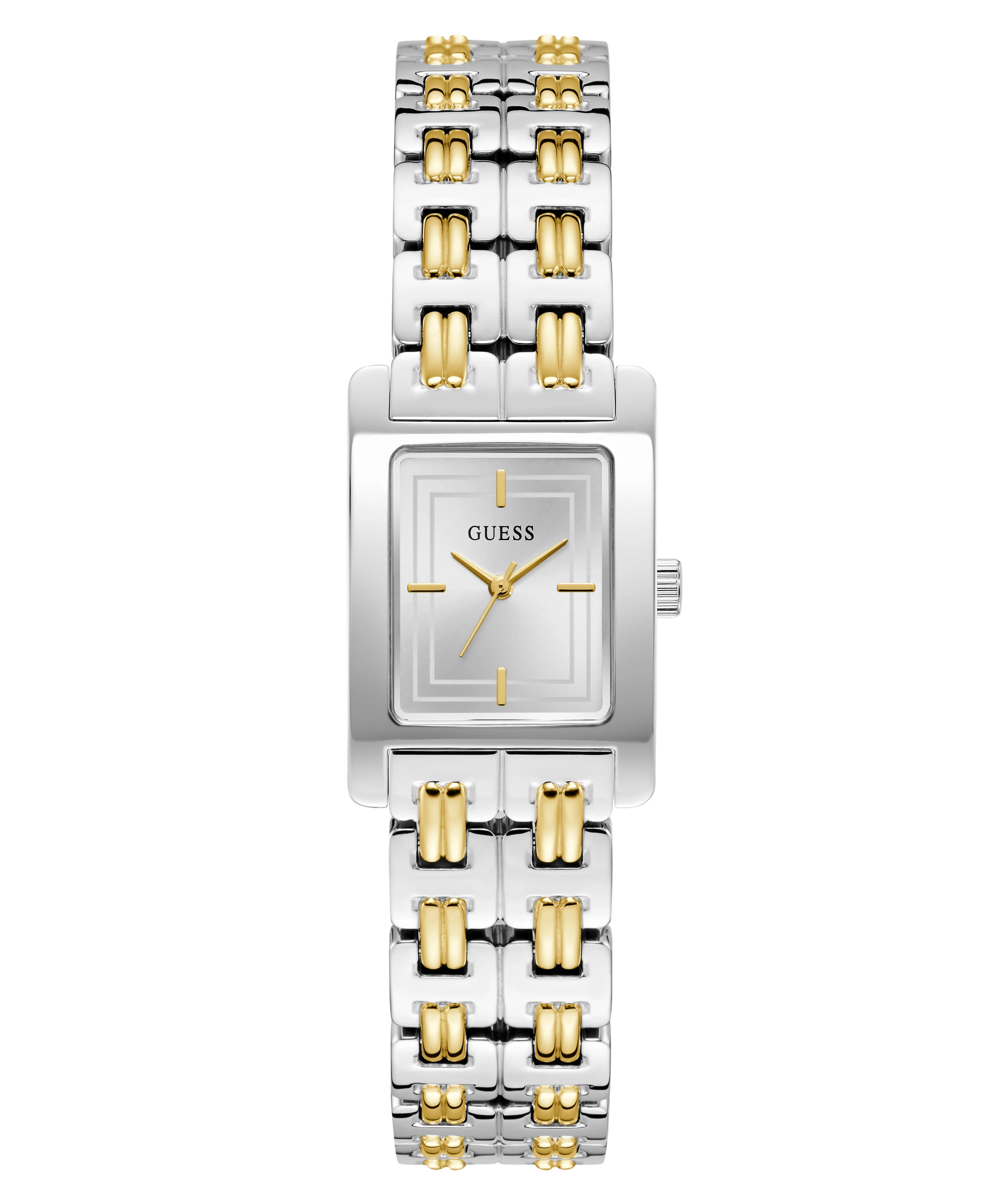 GUESS Ladies 2-Tone Silver Tone Analog Watch - Image 3