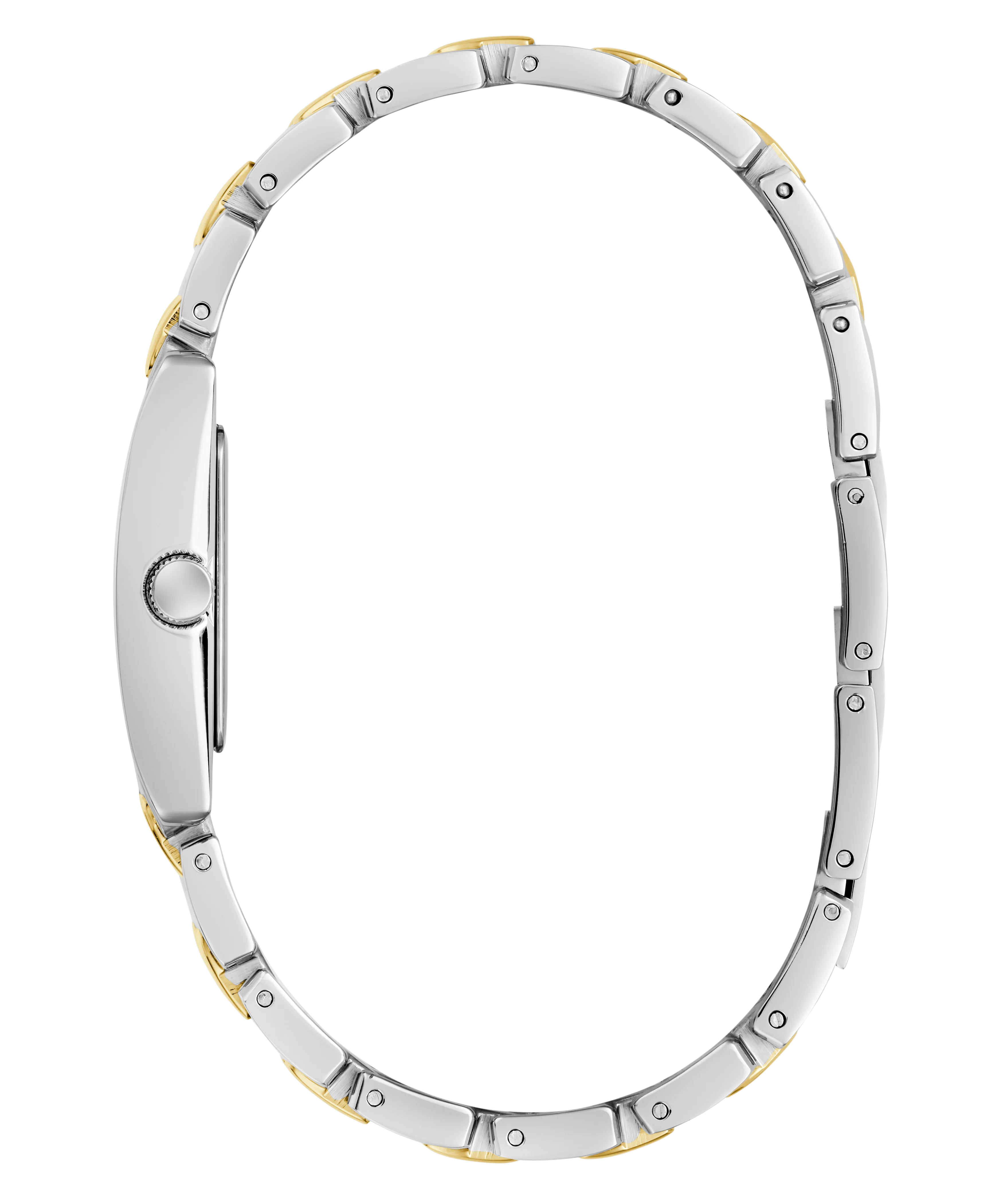 GUESS Ladies 2-Tone Silver Tone Analog Watch - Image 5